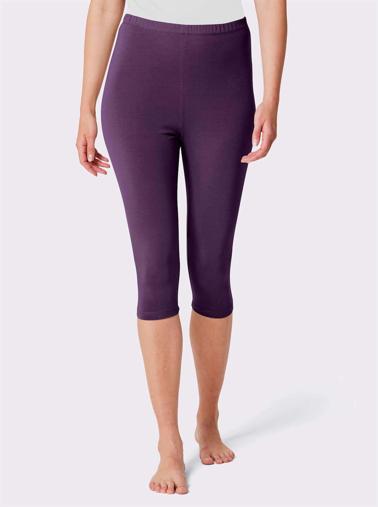 feel good Capri-Leggings - marine + traube