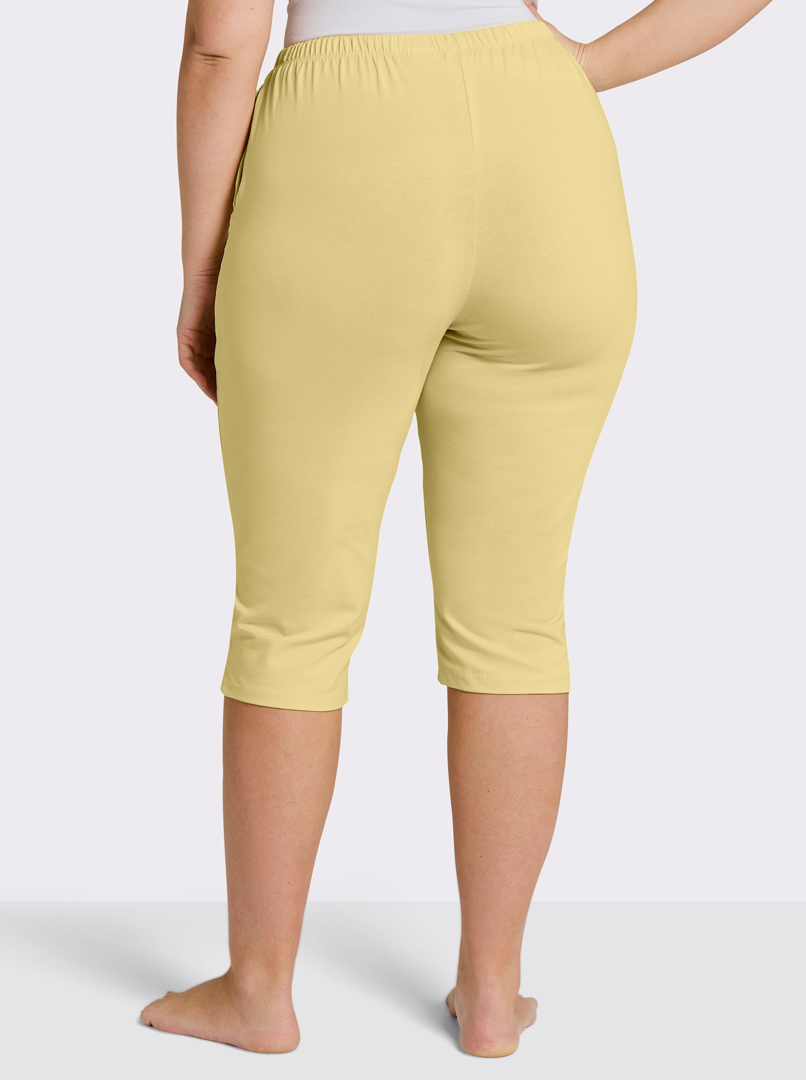 feel good Capri-Hosen - weiß + zitrone