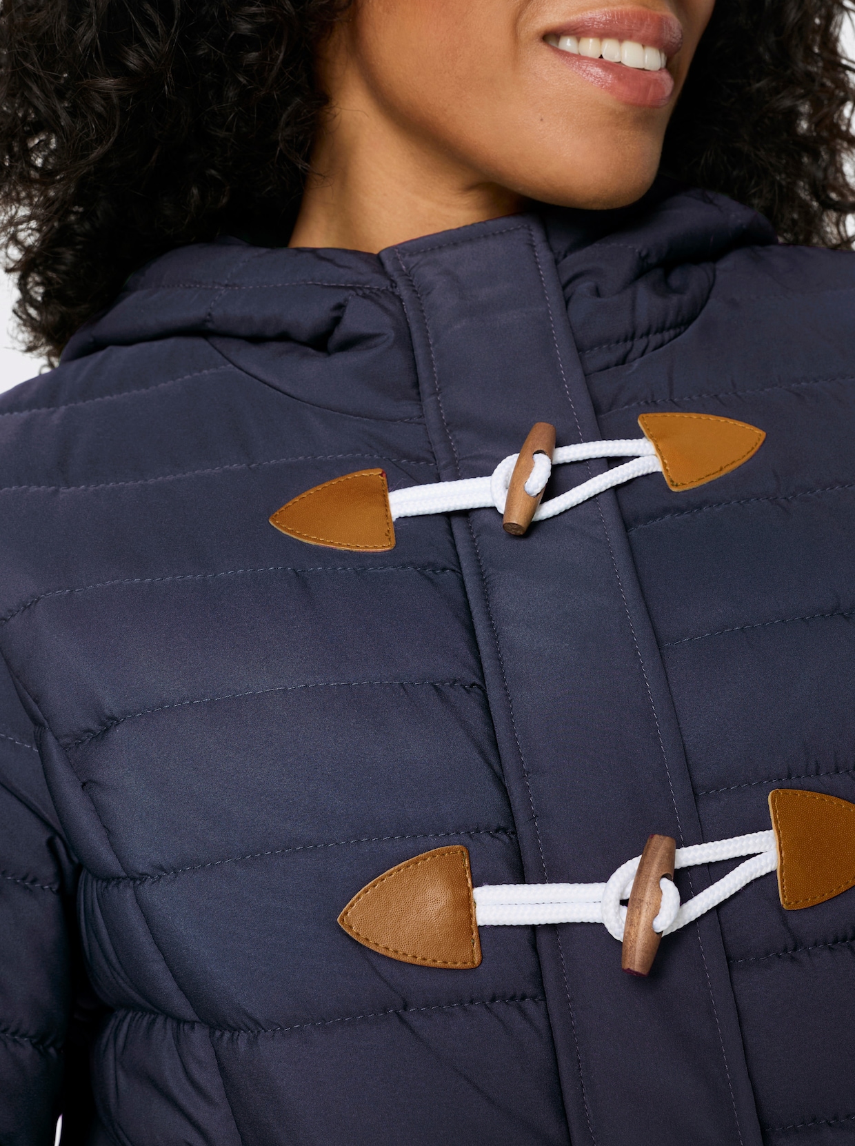 Steppjacke mit Knebelknöpfen - marine