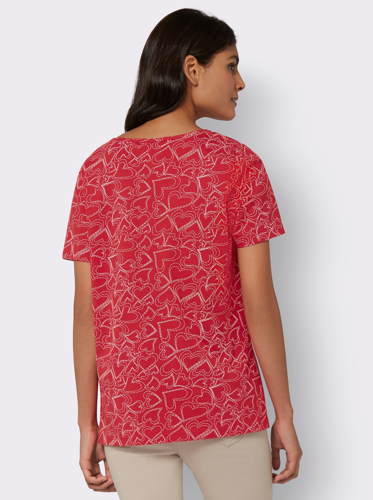 T-shirt - jordgubbe, med tryck