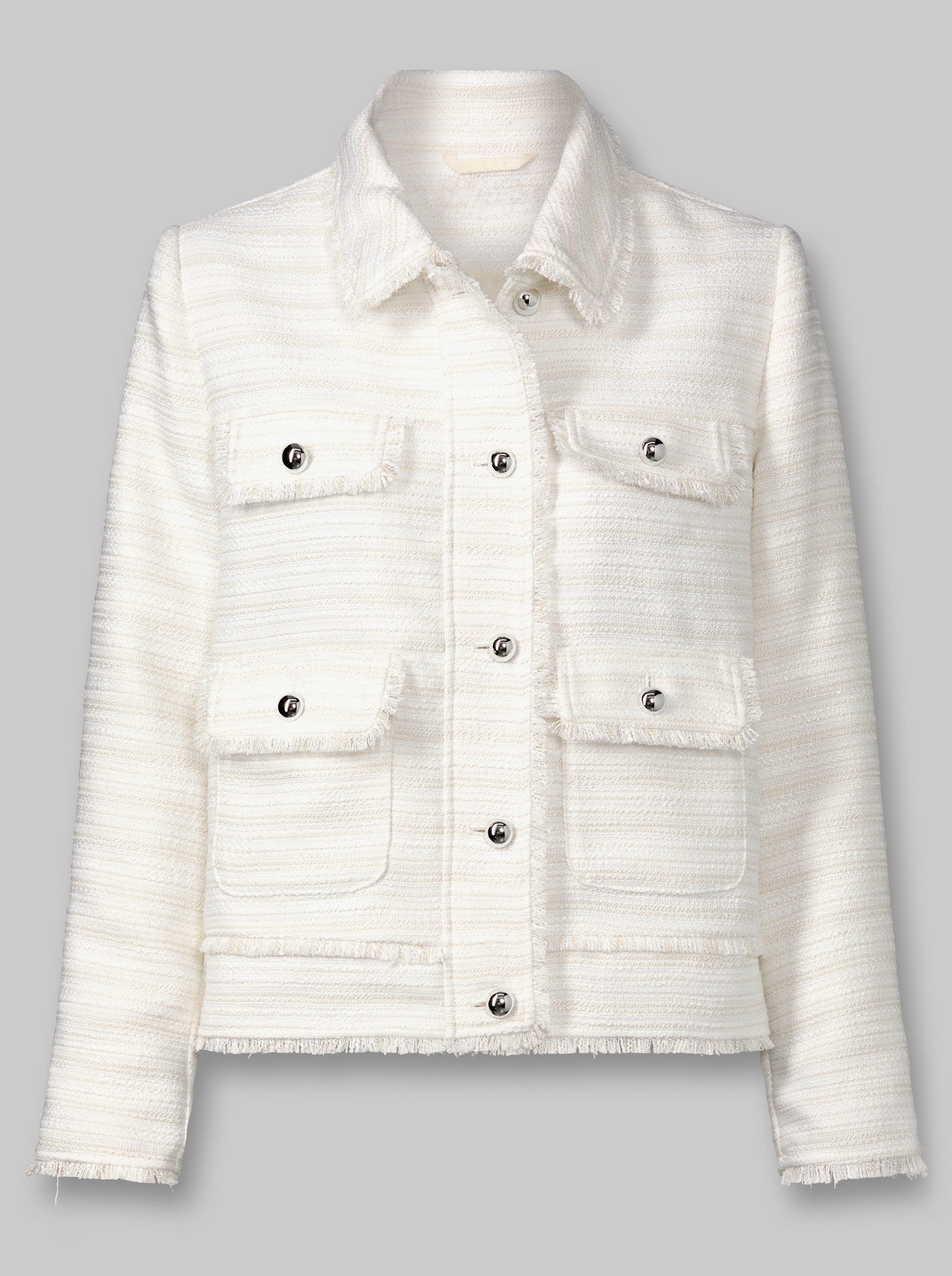 heine Blazer aus leichtem Bouclé - ecru
