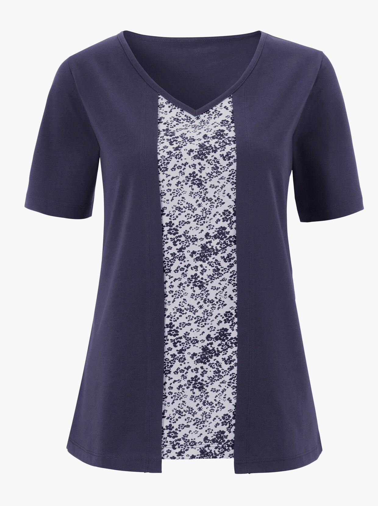2-in-1-Shirt - nachtblau