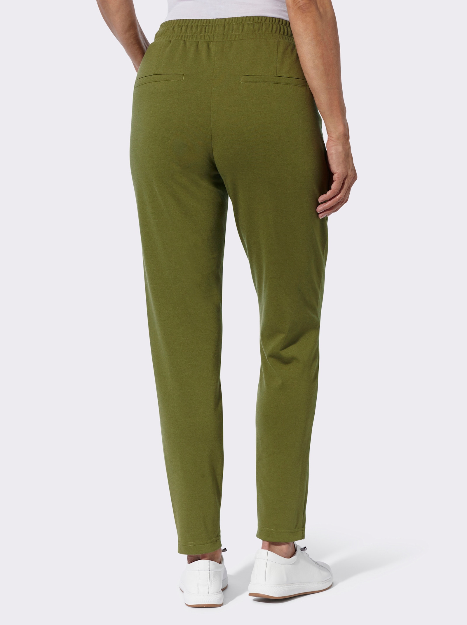  Jogg Pants mit Reißverschluss-Taschen - oliv