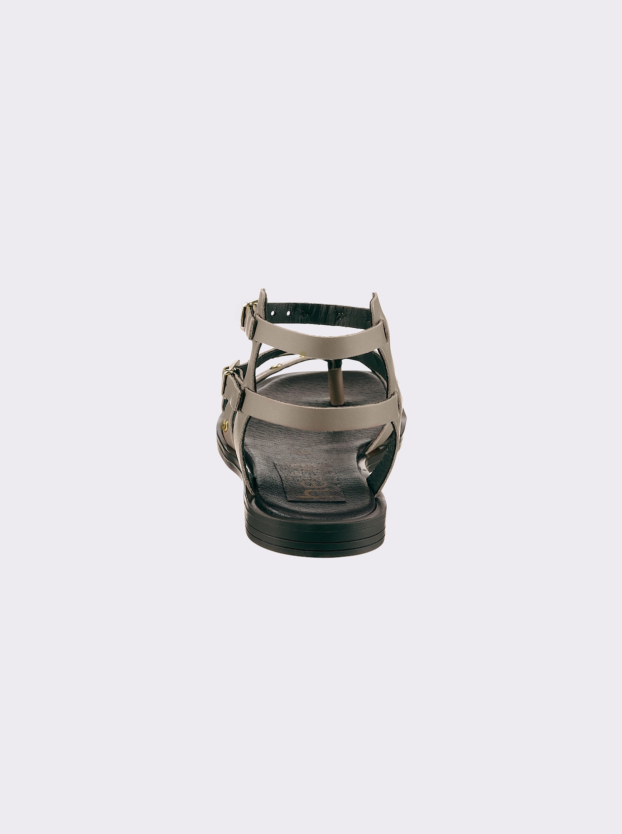 heine Sandale - khaki-goldfarben