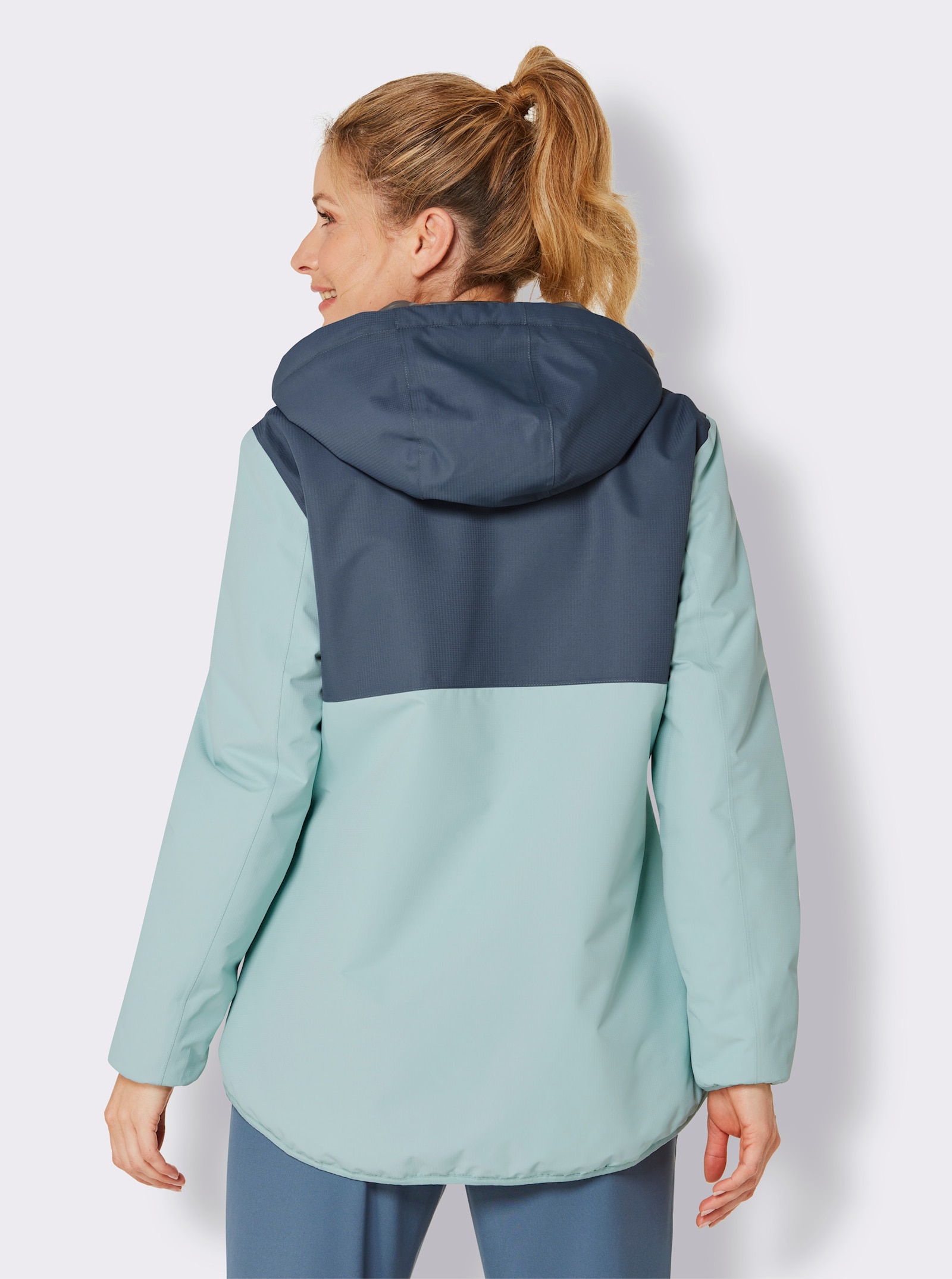 Catamaran Sports Funktionsjacke in wärmender Qualität - rauchblau-mint