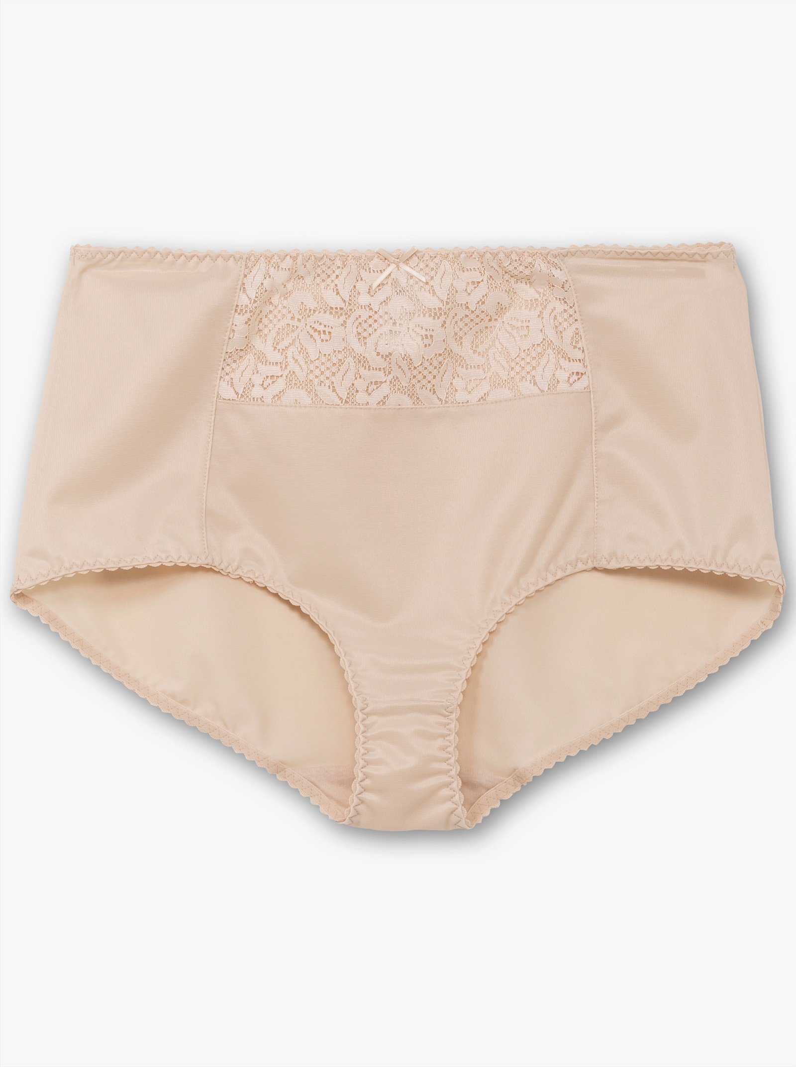 wäschepur Miederslip mit Spitzeneinsatz vorne - elfenbein
