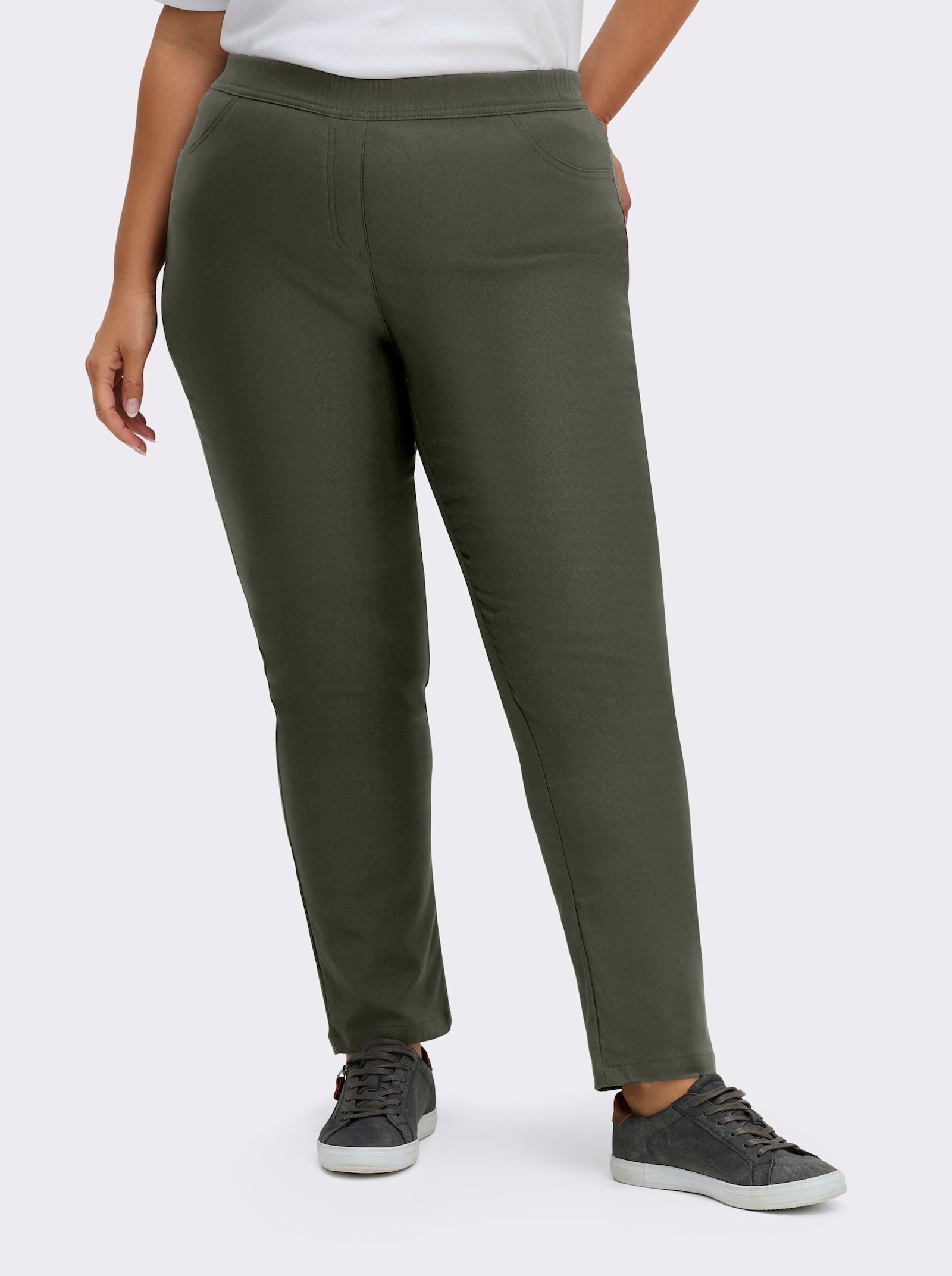 Hose innen angeraut - khaki