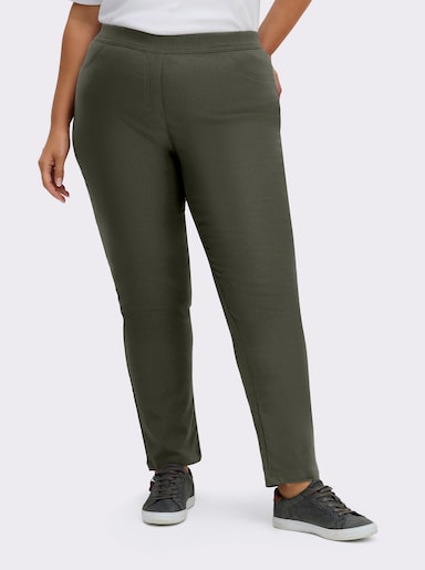 Hose innen angeraut - khaki
