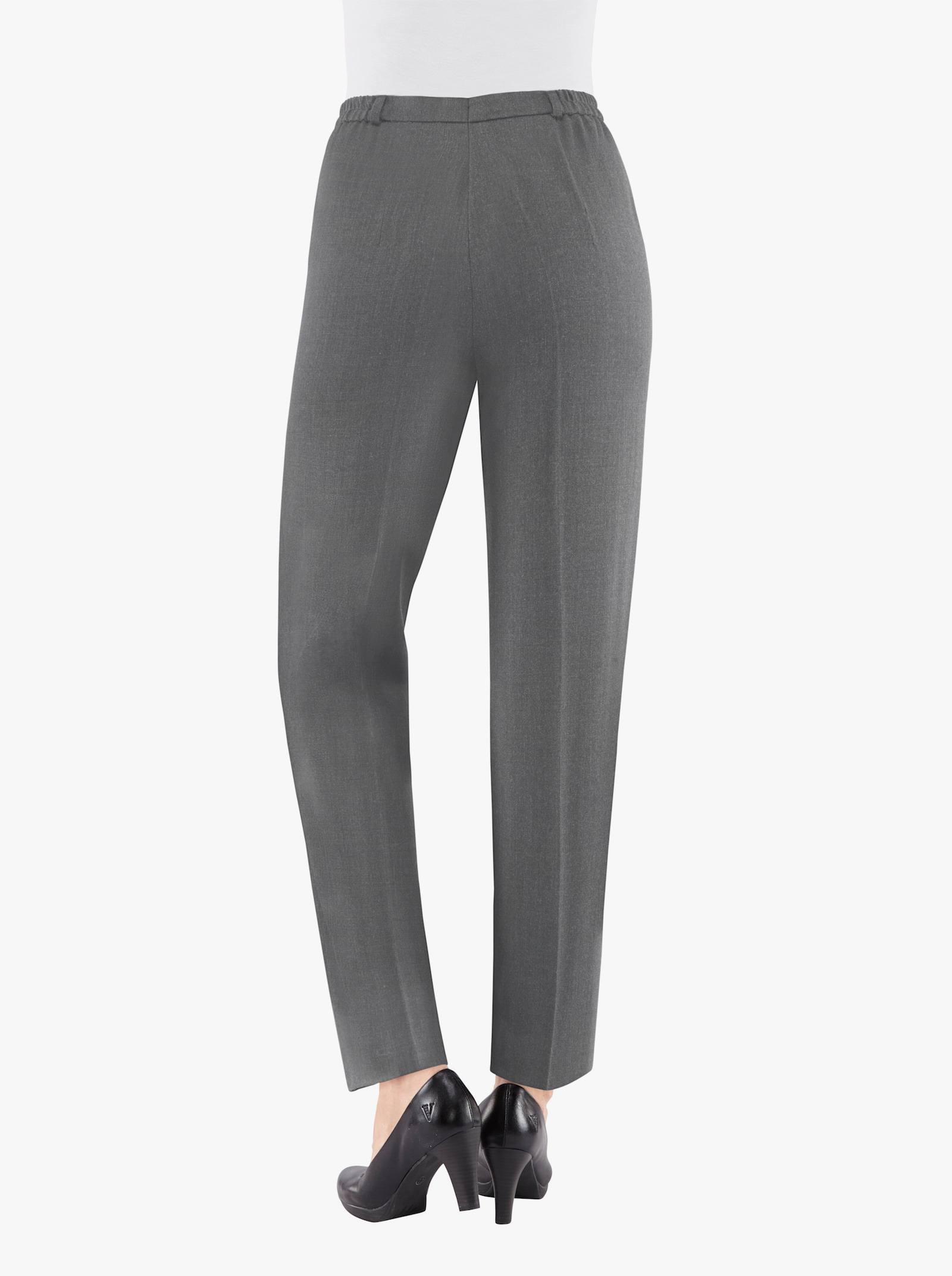 Come on Hose mit seitlichem Dehnbund - hellgrau-meliert