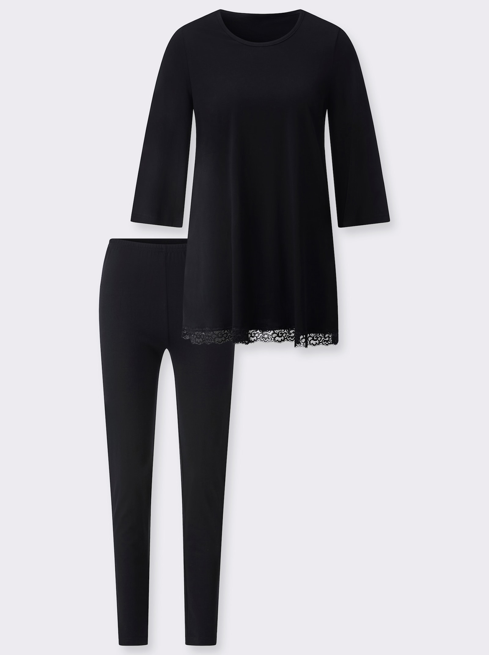 wäschepur Pyjama - zwart