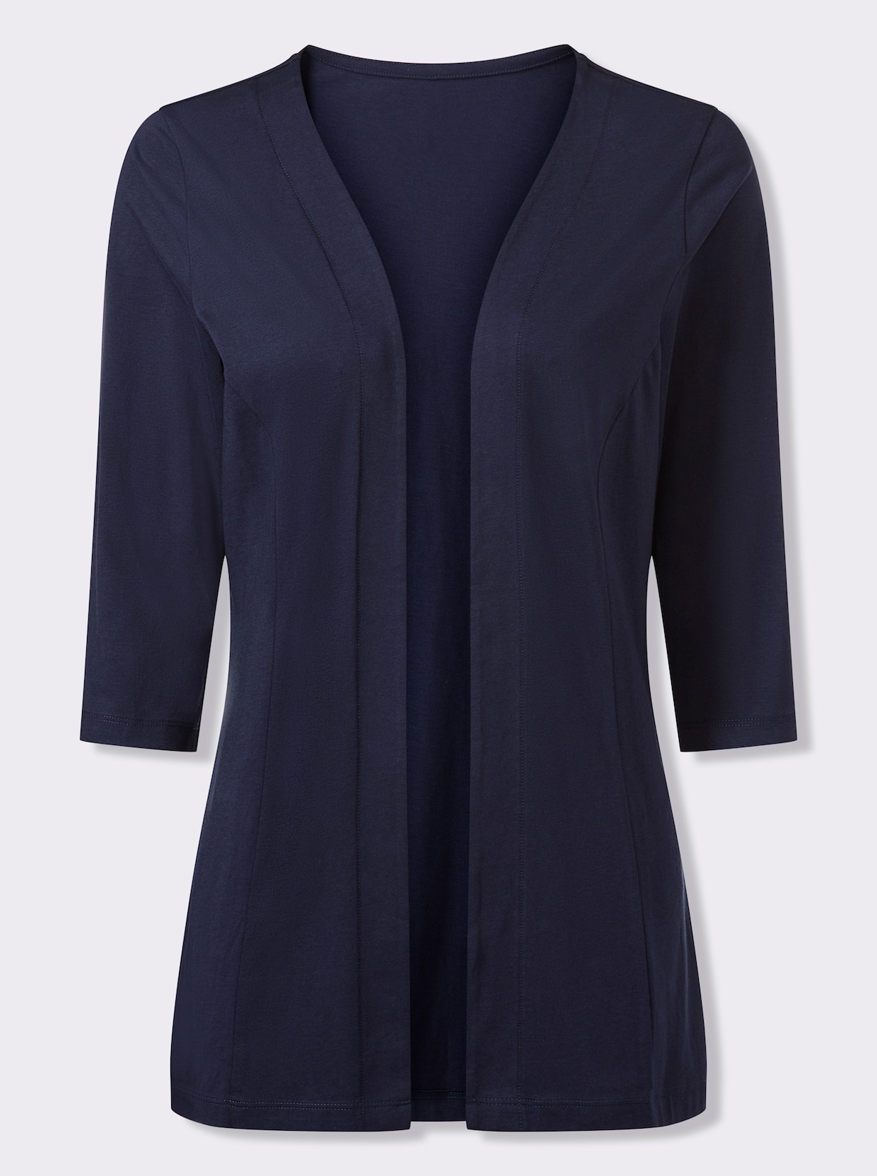 Shirtjacke mit 3/4-Ärmeln - marine
