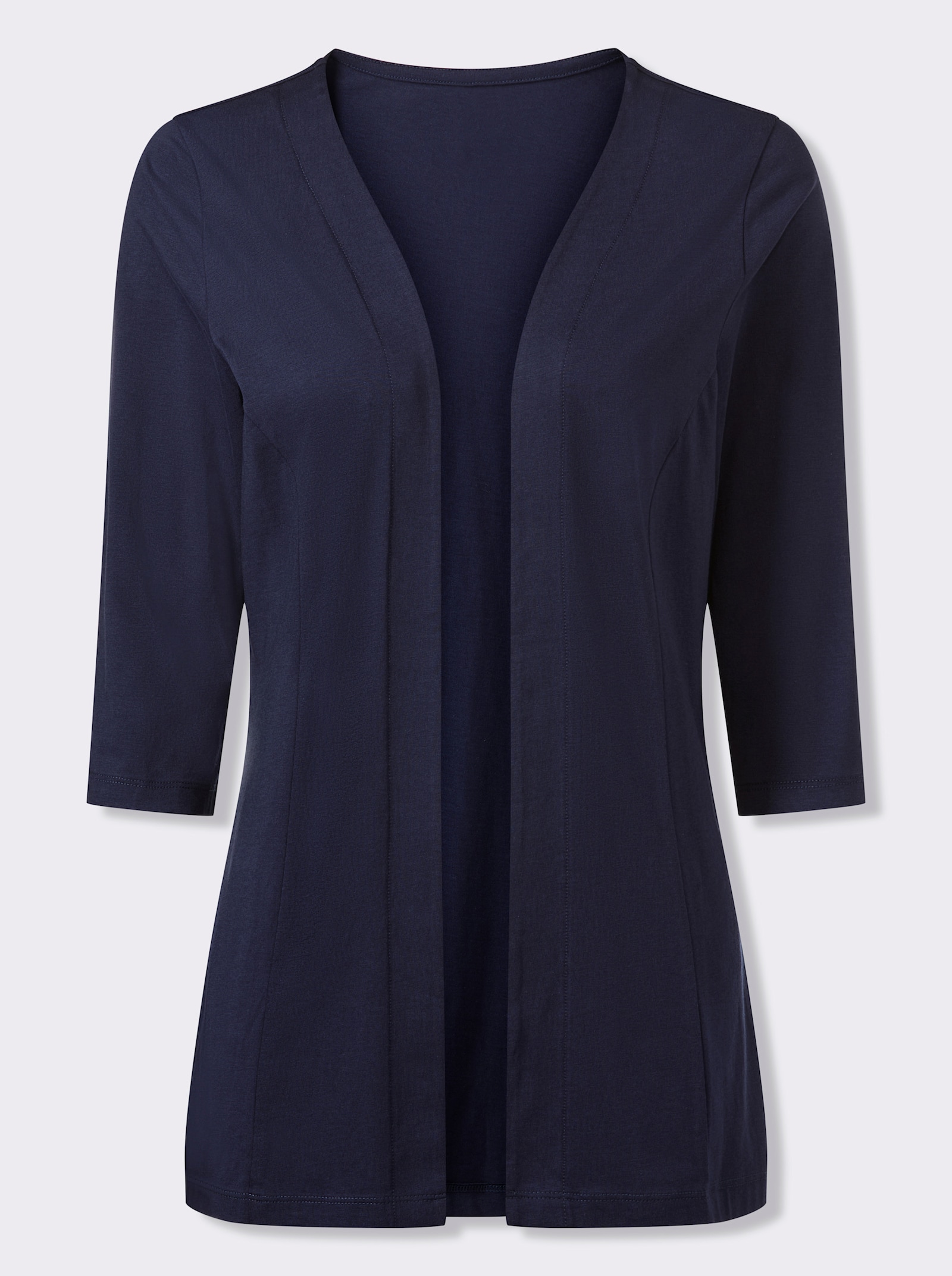 Shirtjacke mit 3/4-Ärmeln - marine