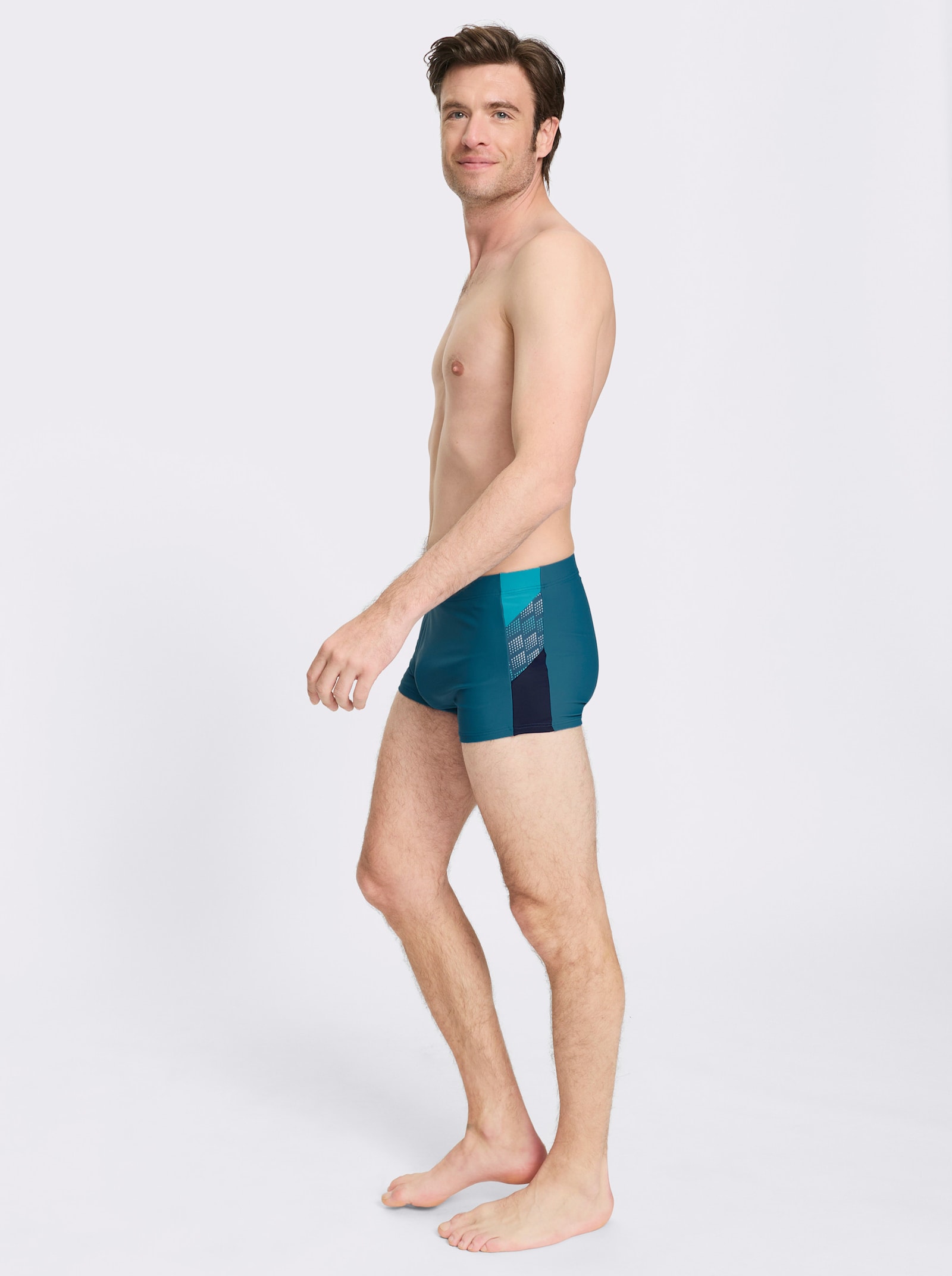 feel good Badehose mit Reißverschluss-Tasche - topas-bedruckt