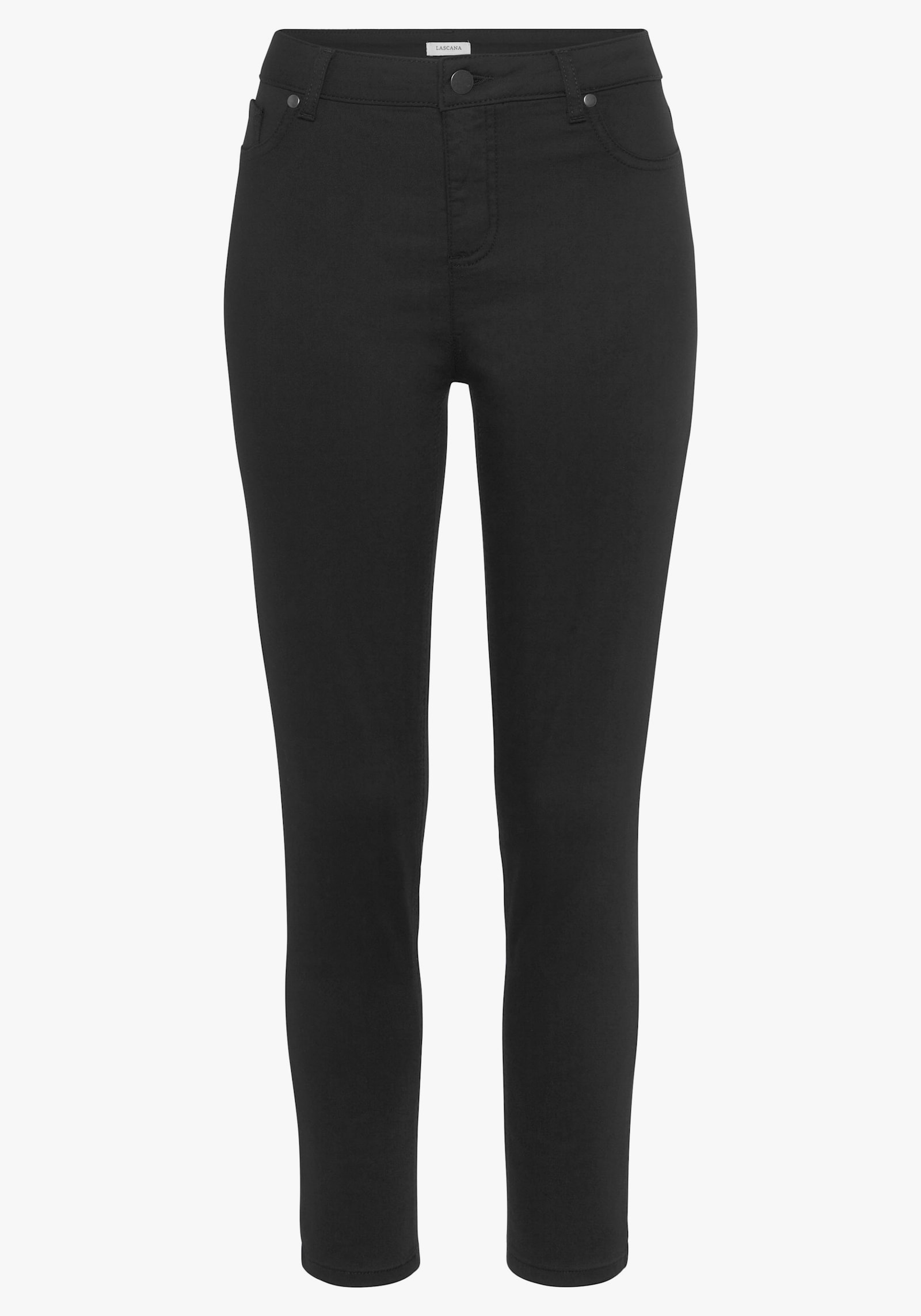 LASCANA 7/8-Jeggings - schwarz
