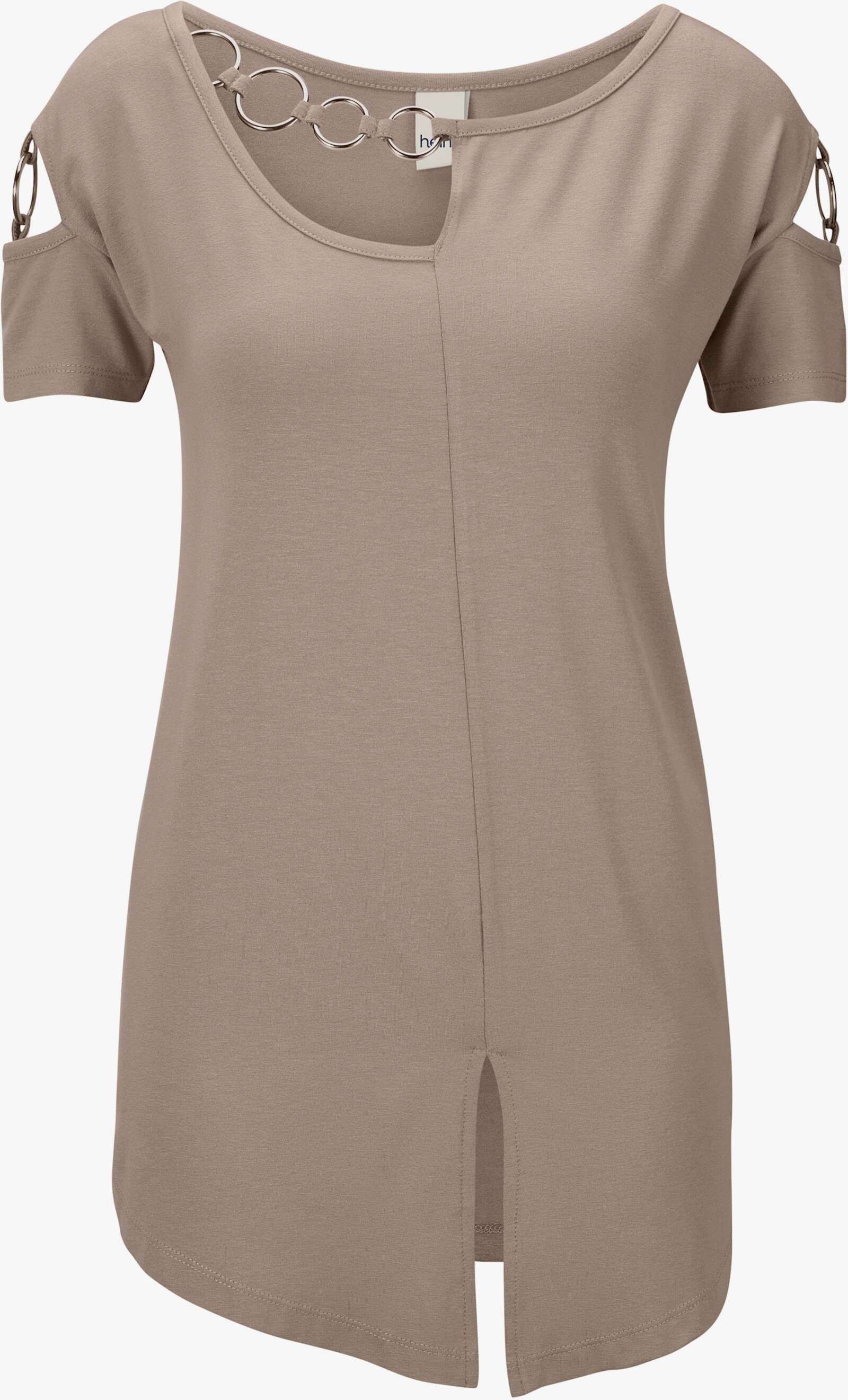 heine T-shirt à manches courtes à encolure asymétrique - sable