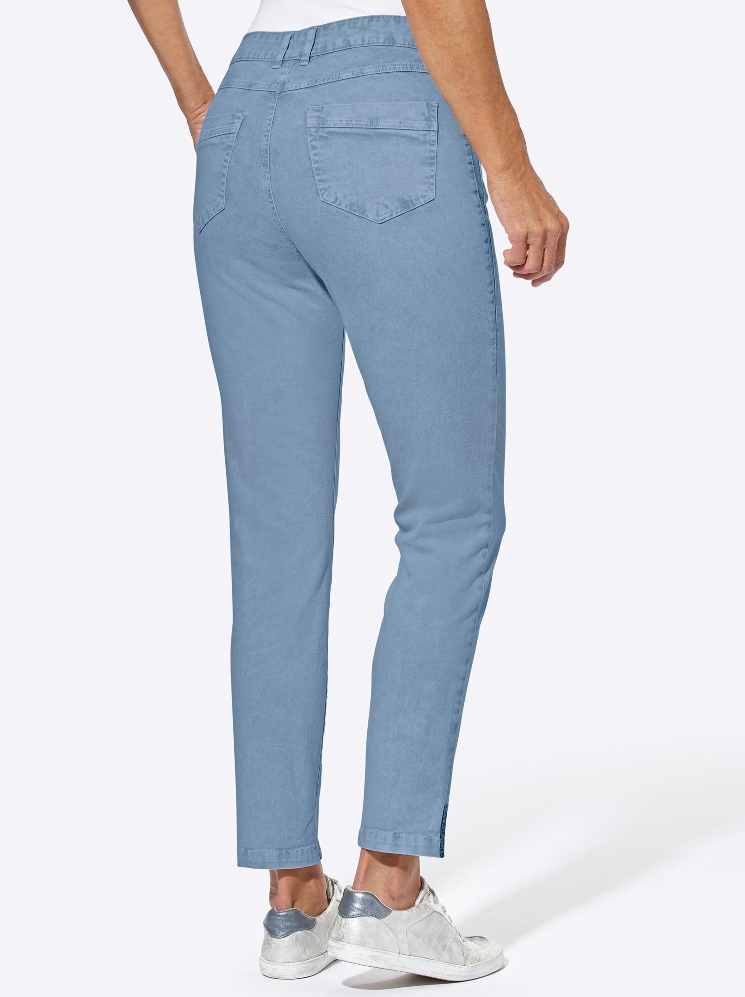 Damenmode Jeans Stretch-Jeans in blue-bleached 