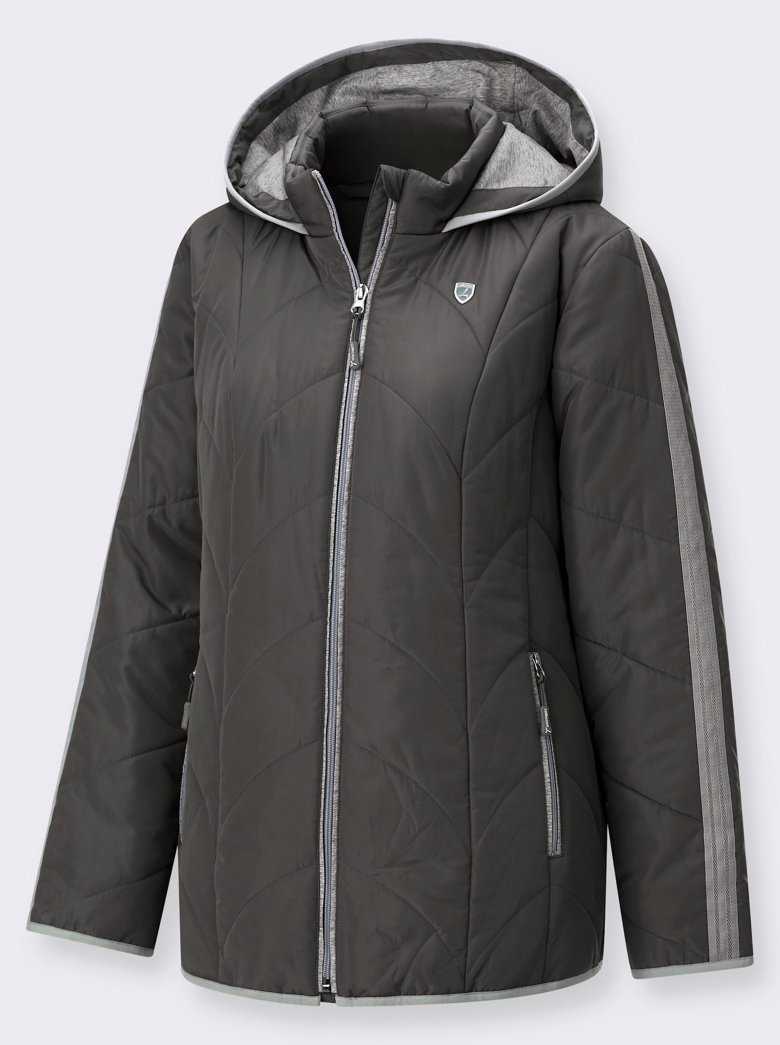 Steppjacke mit Innentasche - graphit