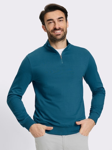 Catamaran Langarmshirt mit Stehkragen - topas