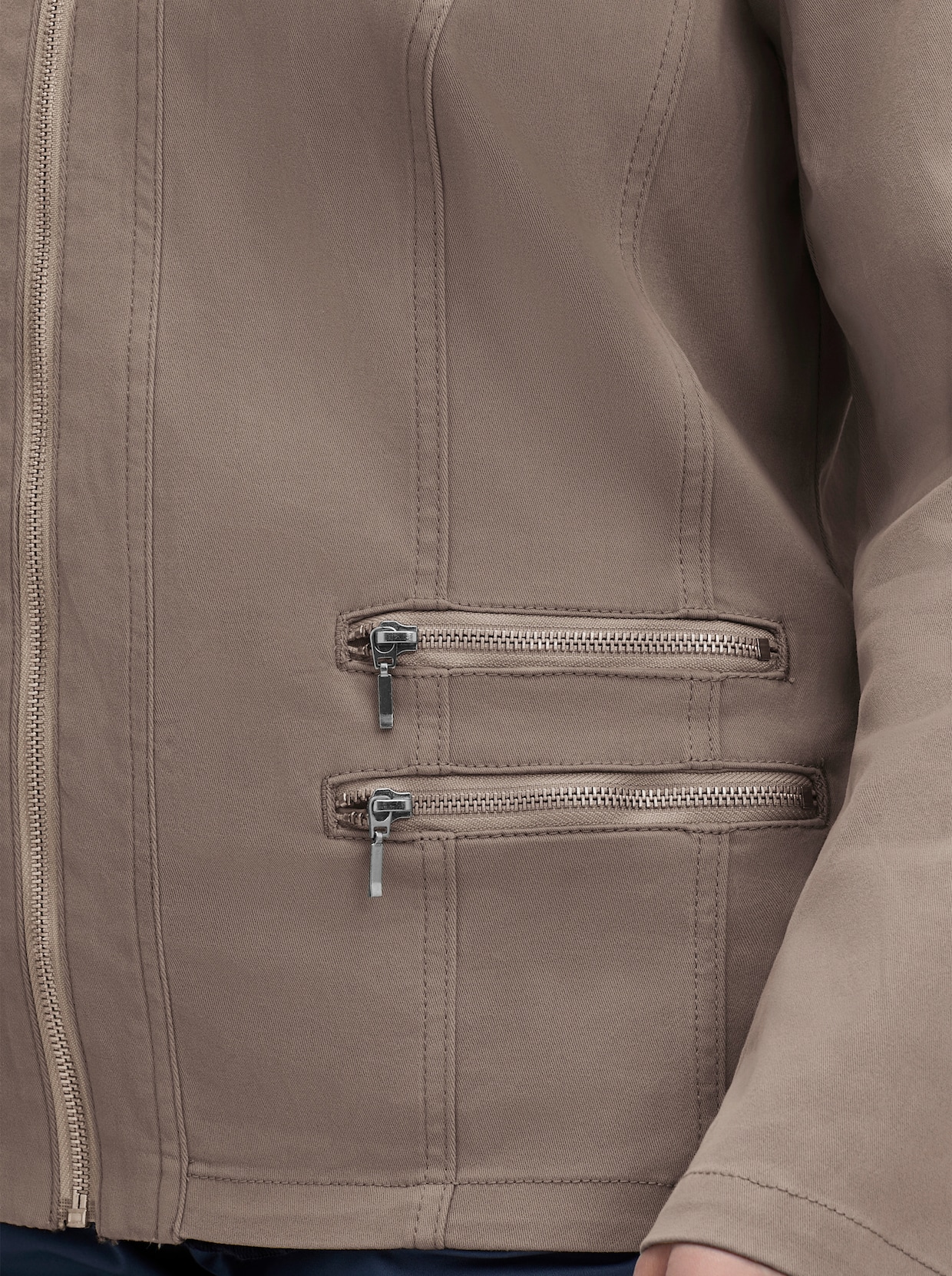 Jeansblazer - taupe