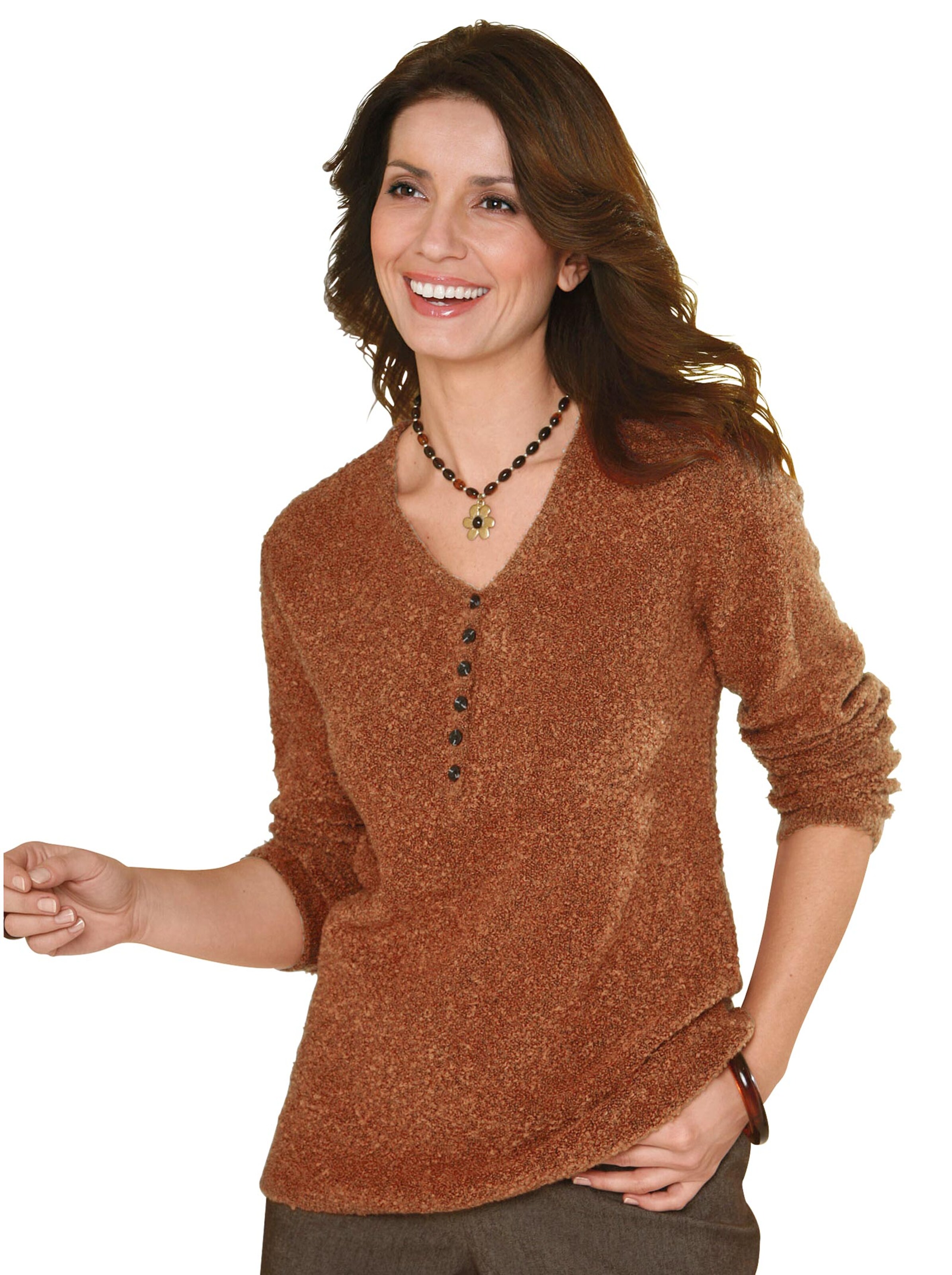 Pullover - terrakotta