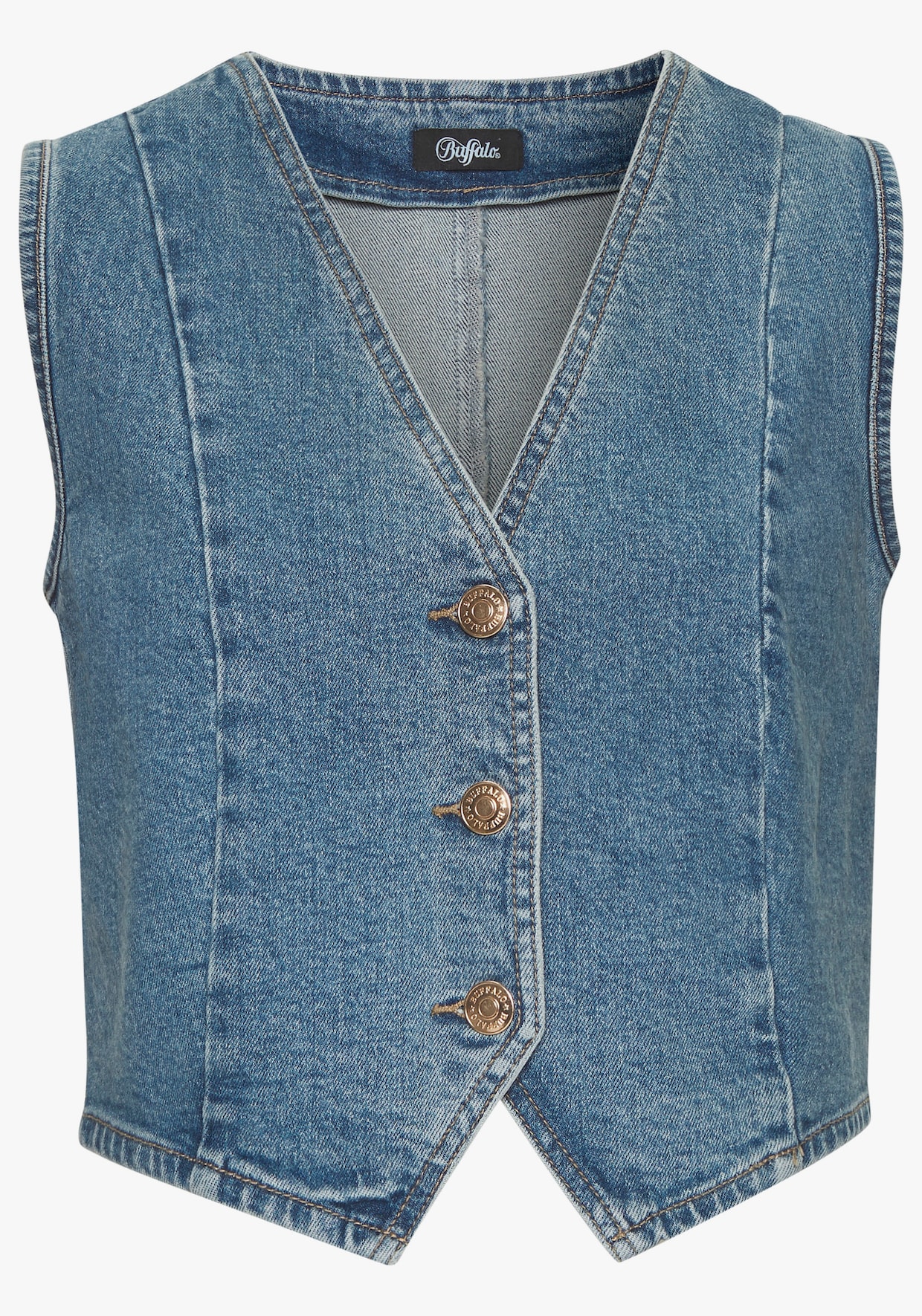 Buffalo Jeansgilet - blue washed