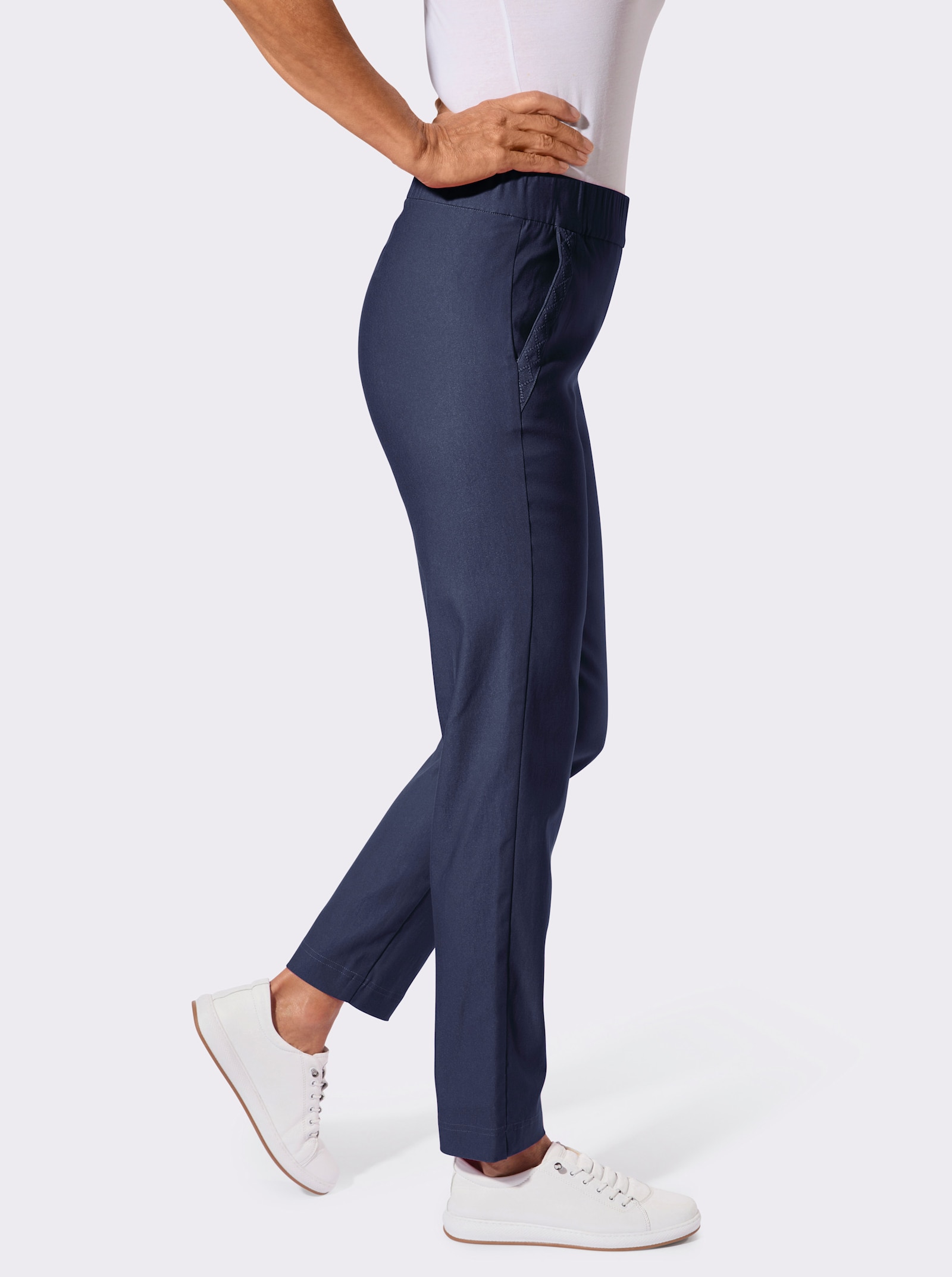 Bengalinhose mit Rundum-Dehnbund - marine
