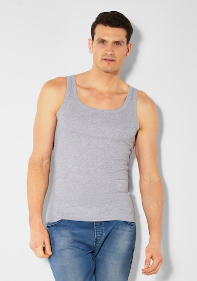 H.I.S Tanktop - grau-meliert, schwarz