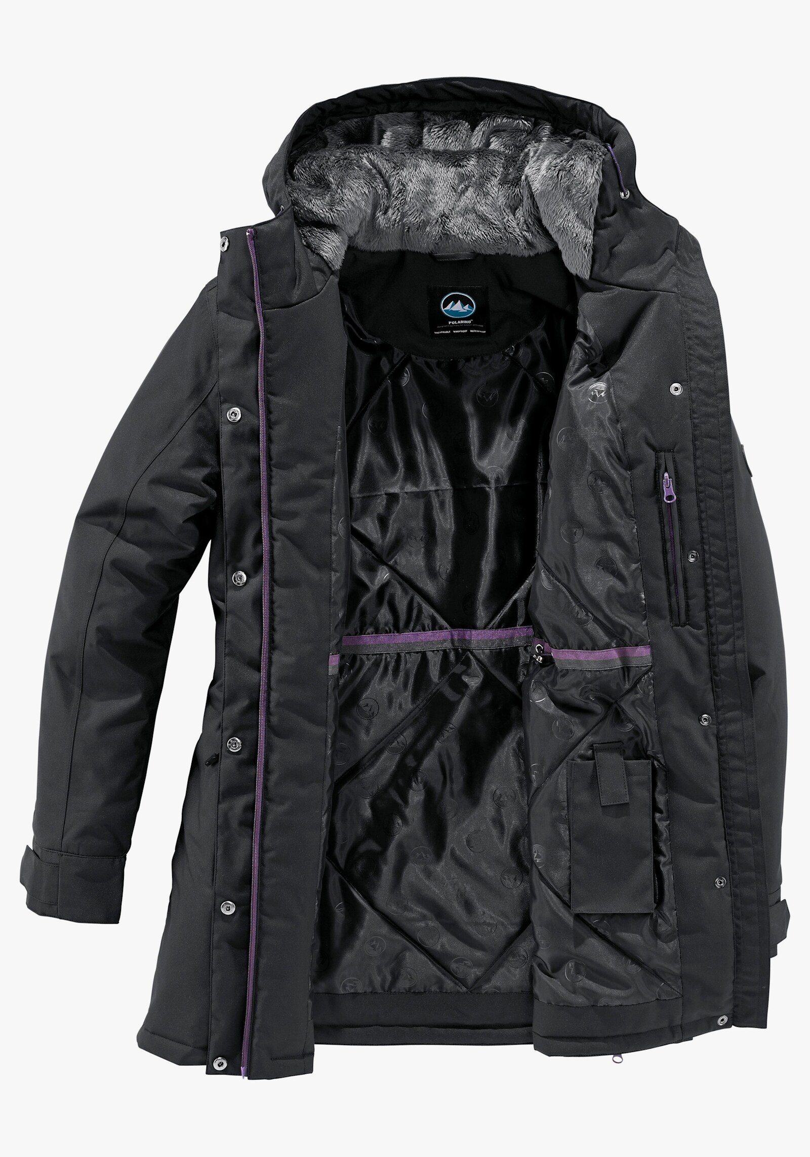 Polarino Funktionsjacke - schwarz