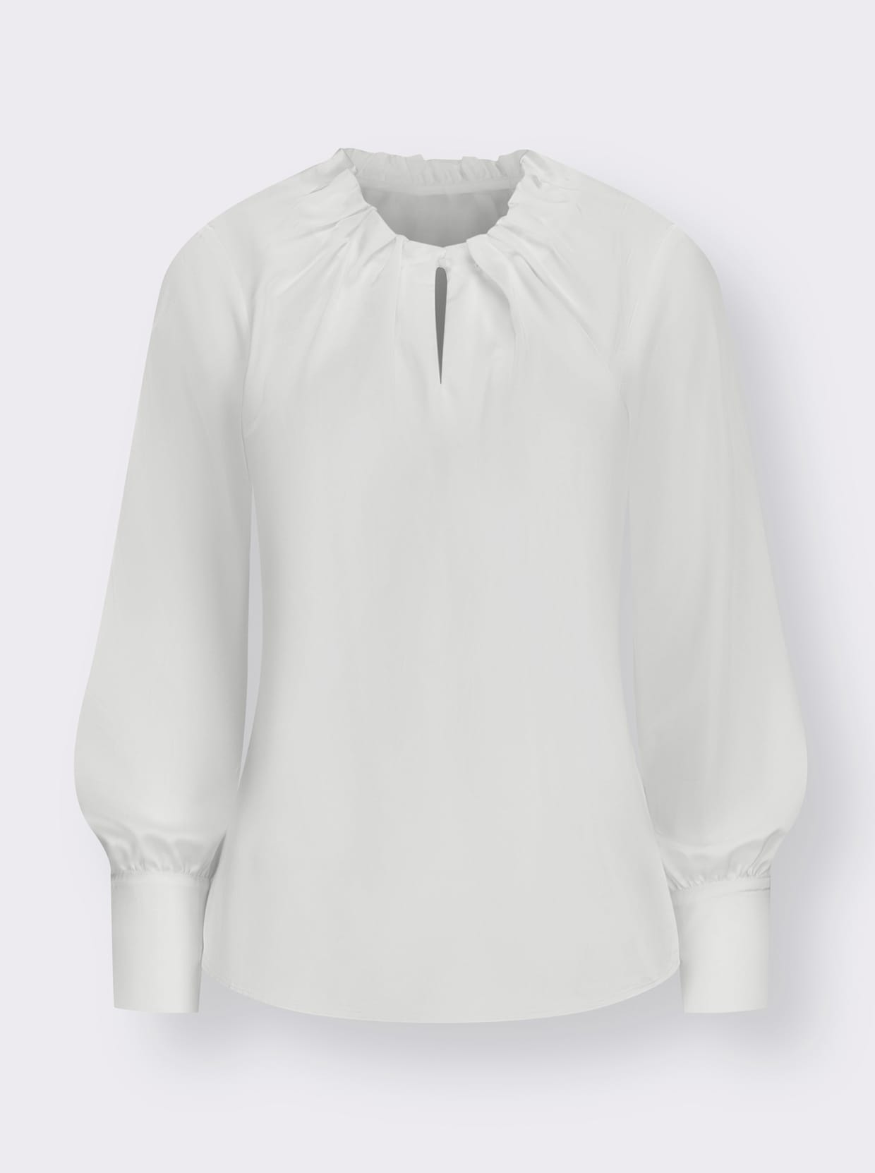 Satijnen blouse - ecru