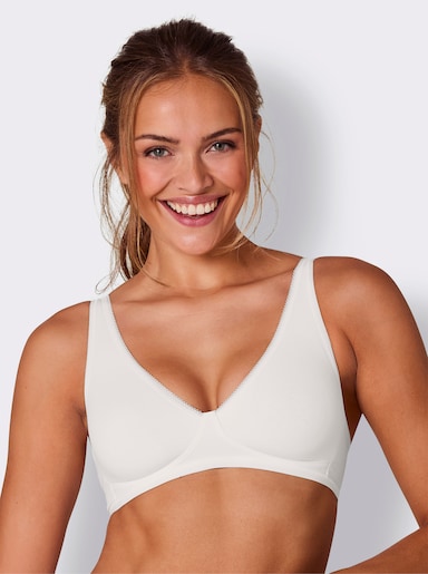 Triumph Komfort-BH ohne Bügel mit vorgeformten Cups - weiß