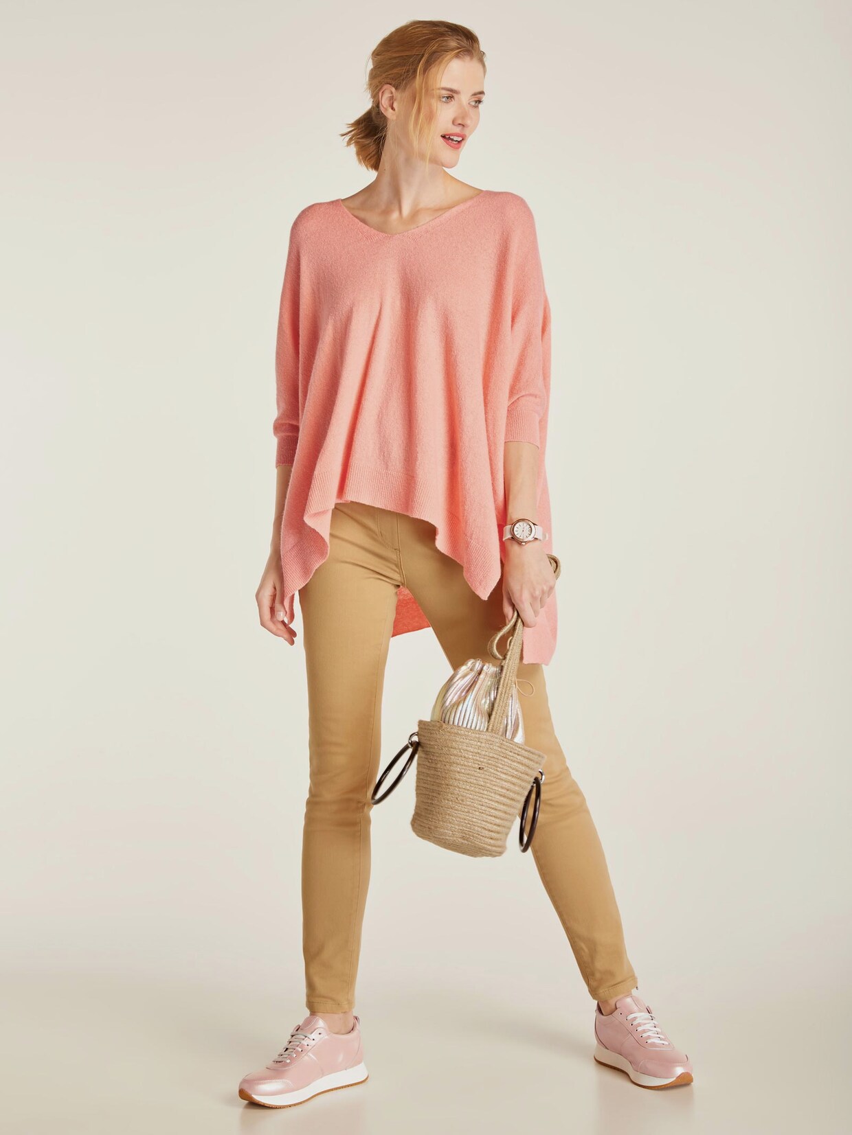 Linea Tesini Pullover - pfirsich