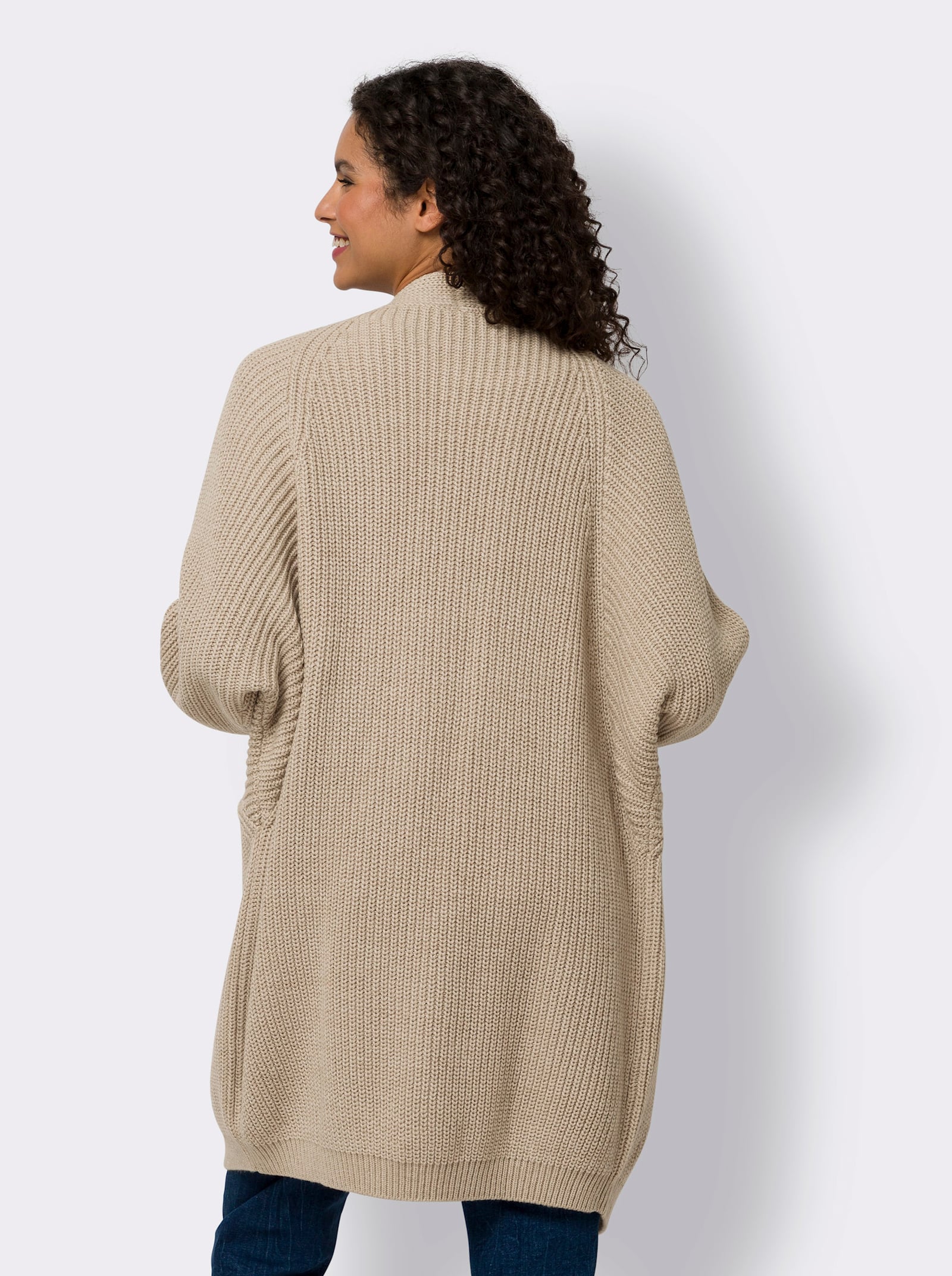 heine Veste en tricot sans fermeture - beige chiné