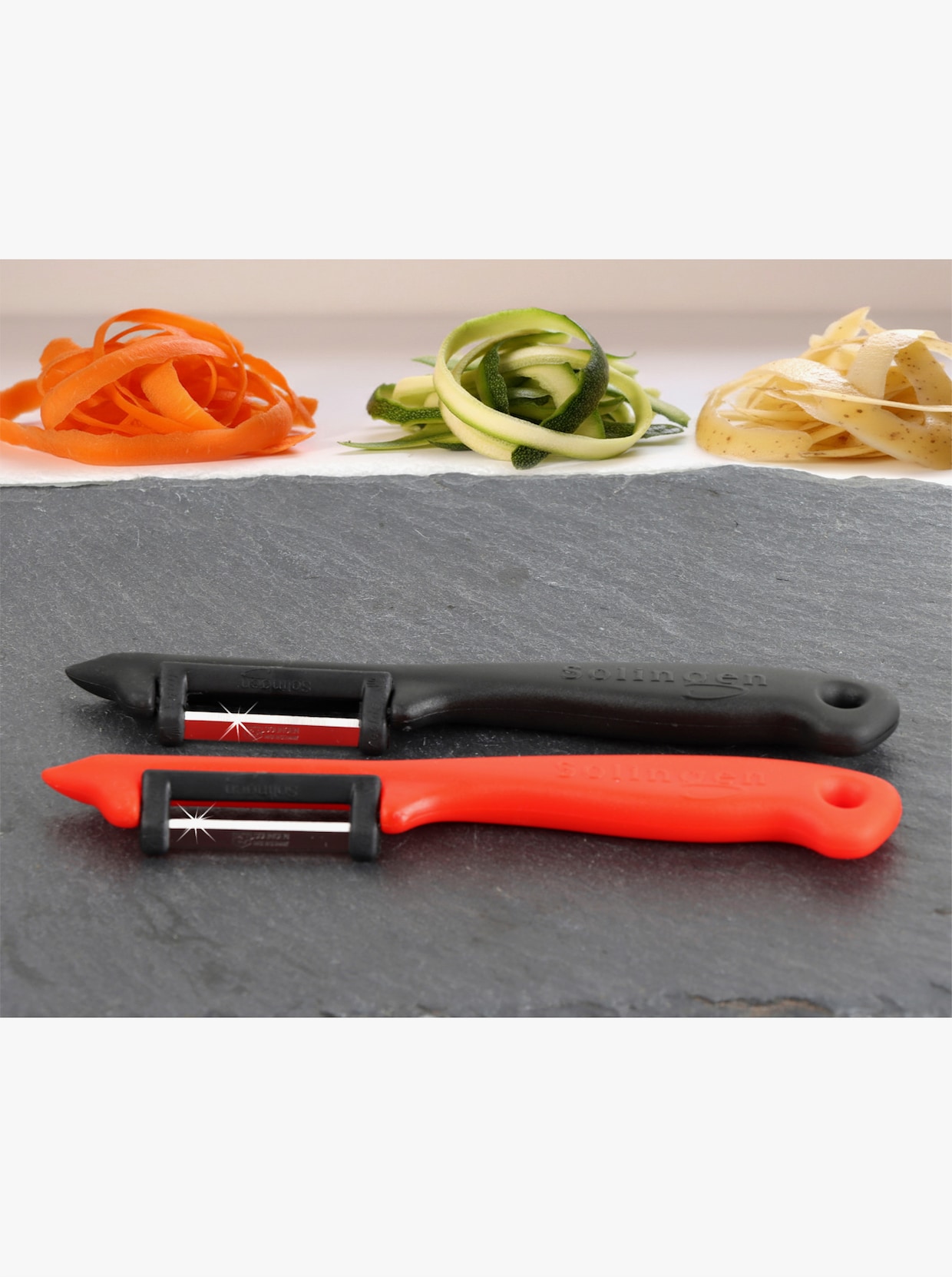 Sparschäler - rot-schwarz