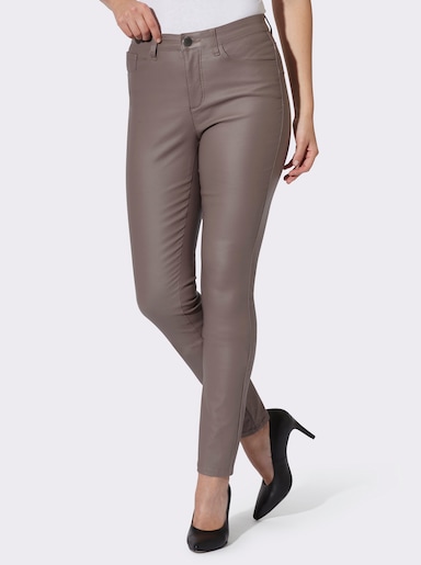 heine Pantalon effet ventre plat - taupe foncé