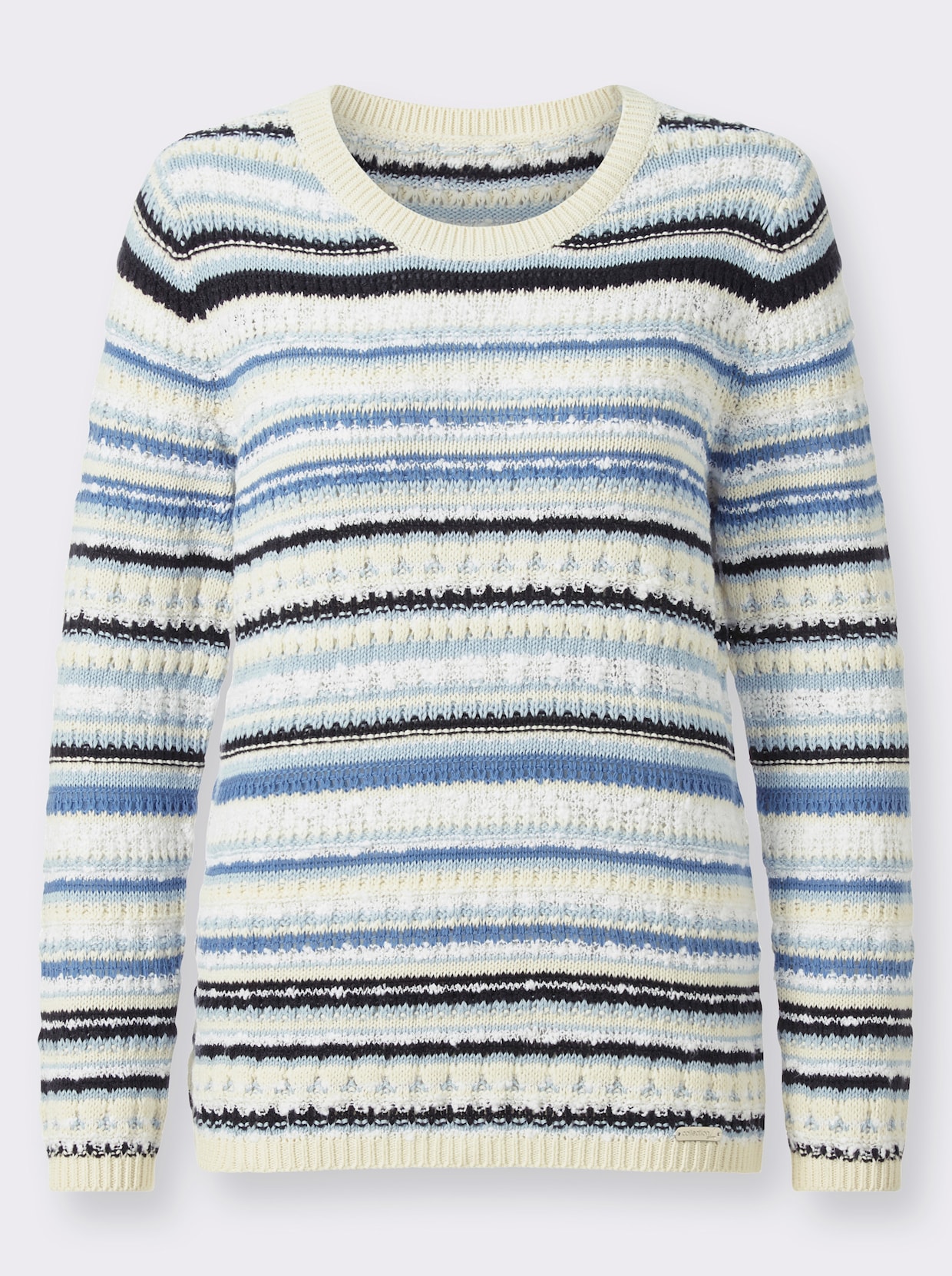 Gestreepte pullover - medium blauw/wit gestreept
