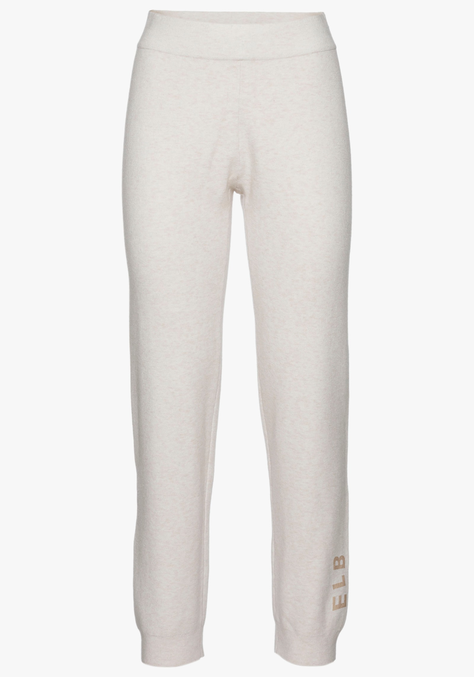 Elbsand Broek van tricot - wolwit