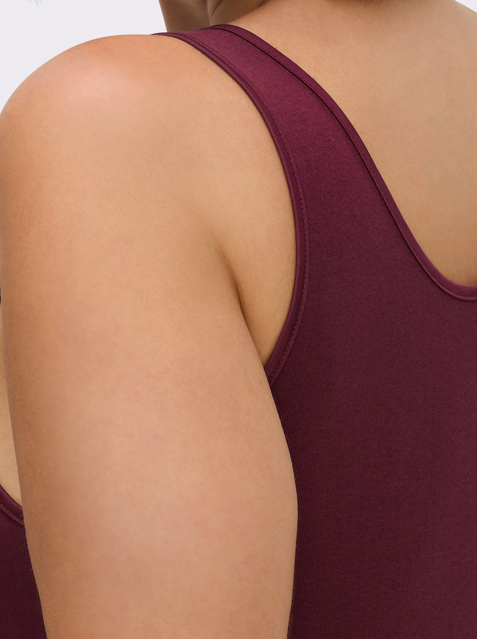 Nina von C. Achselhemd im Doppelpack - bordeaux