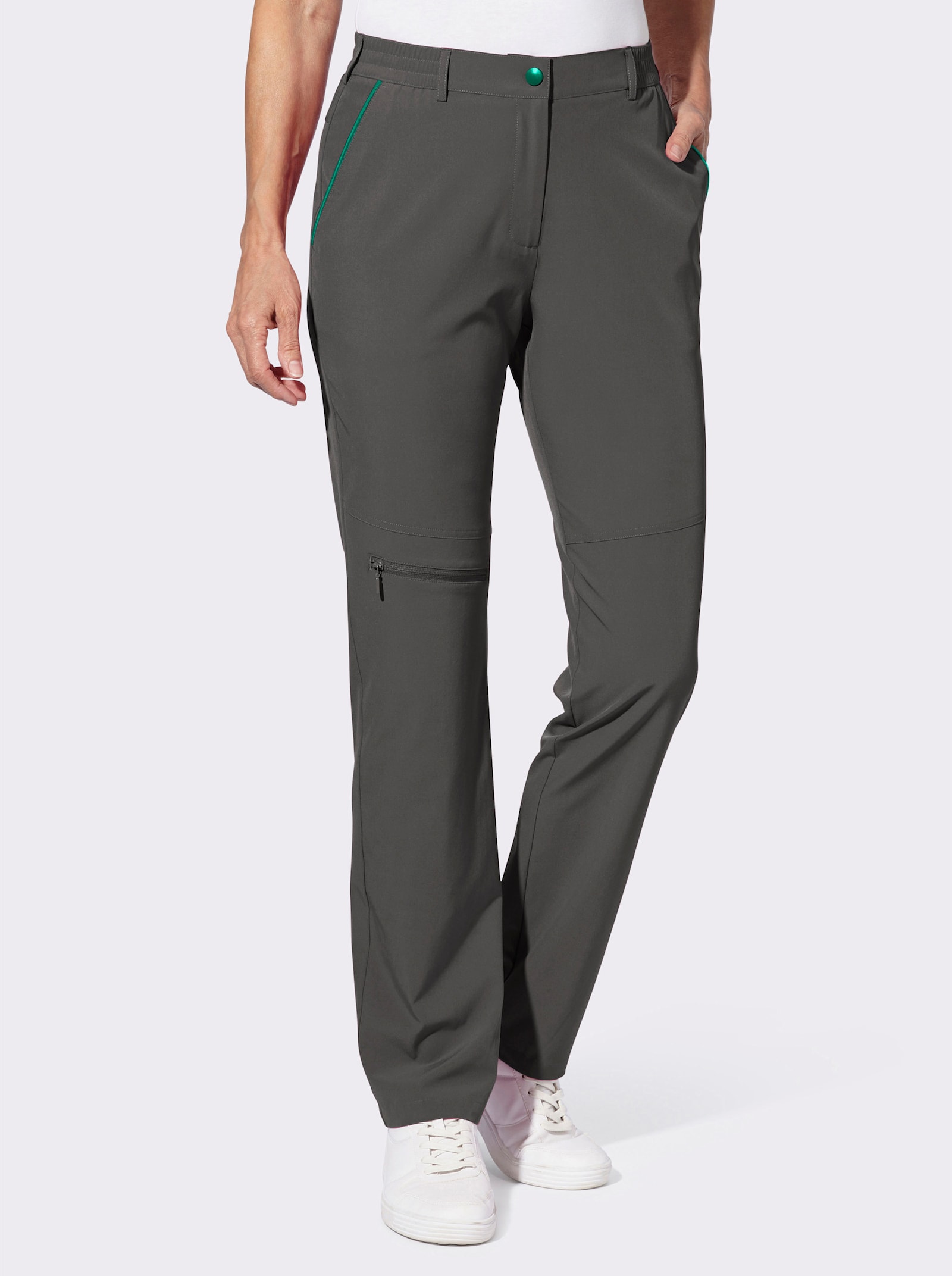 Bekväm byxa med extra ficka - antracit