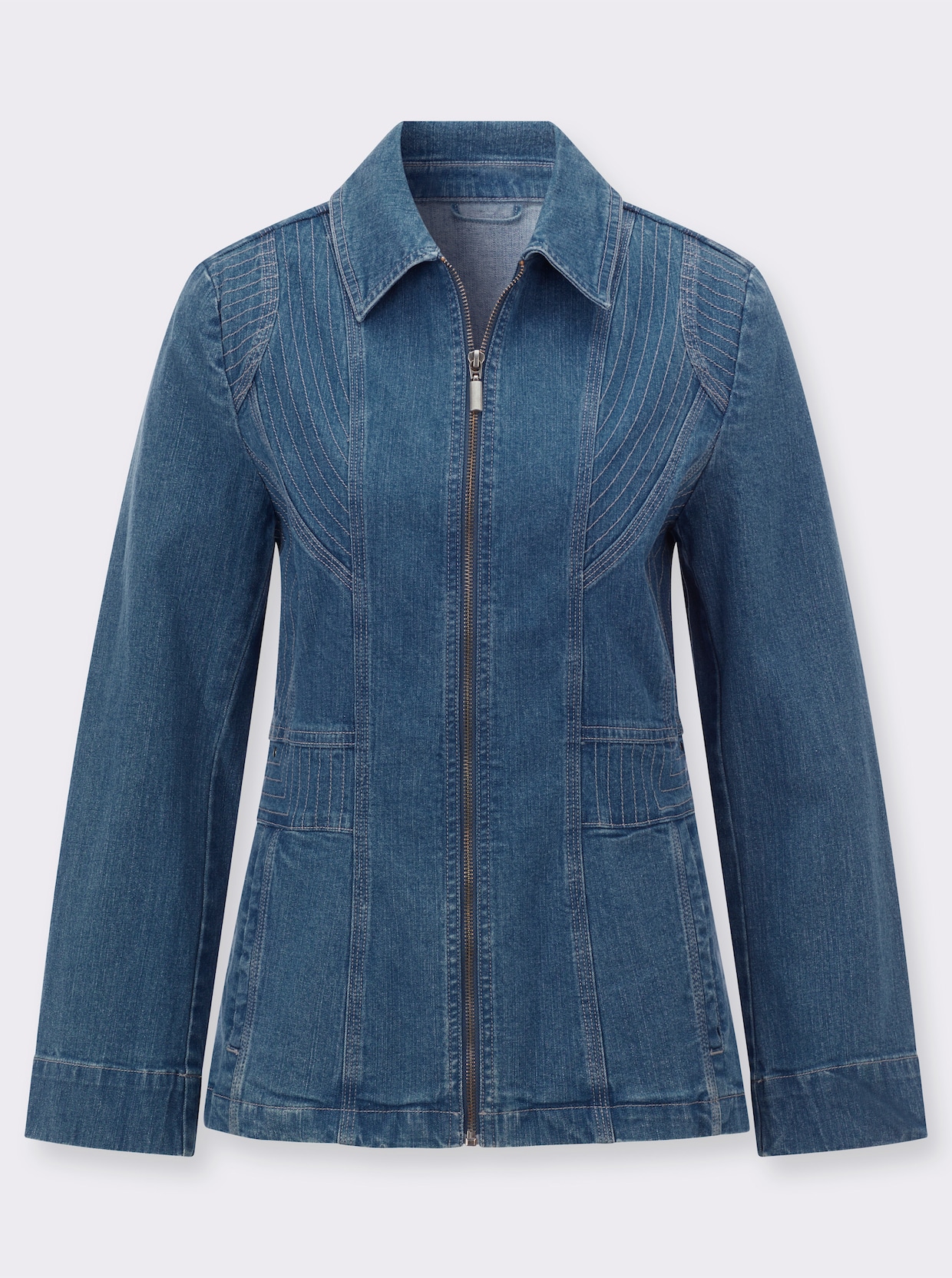 Jeansjacke - blue-bleached