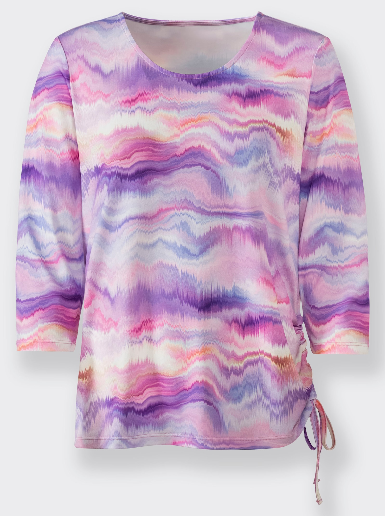 Print-Shirt im Digitaldruck - lila-orchidee-bedruckt