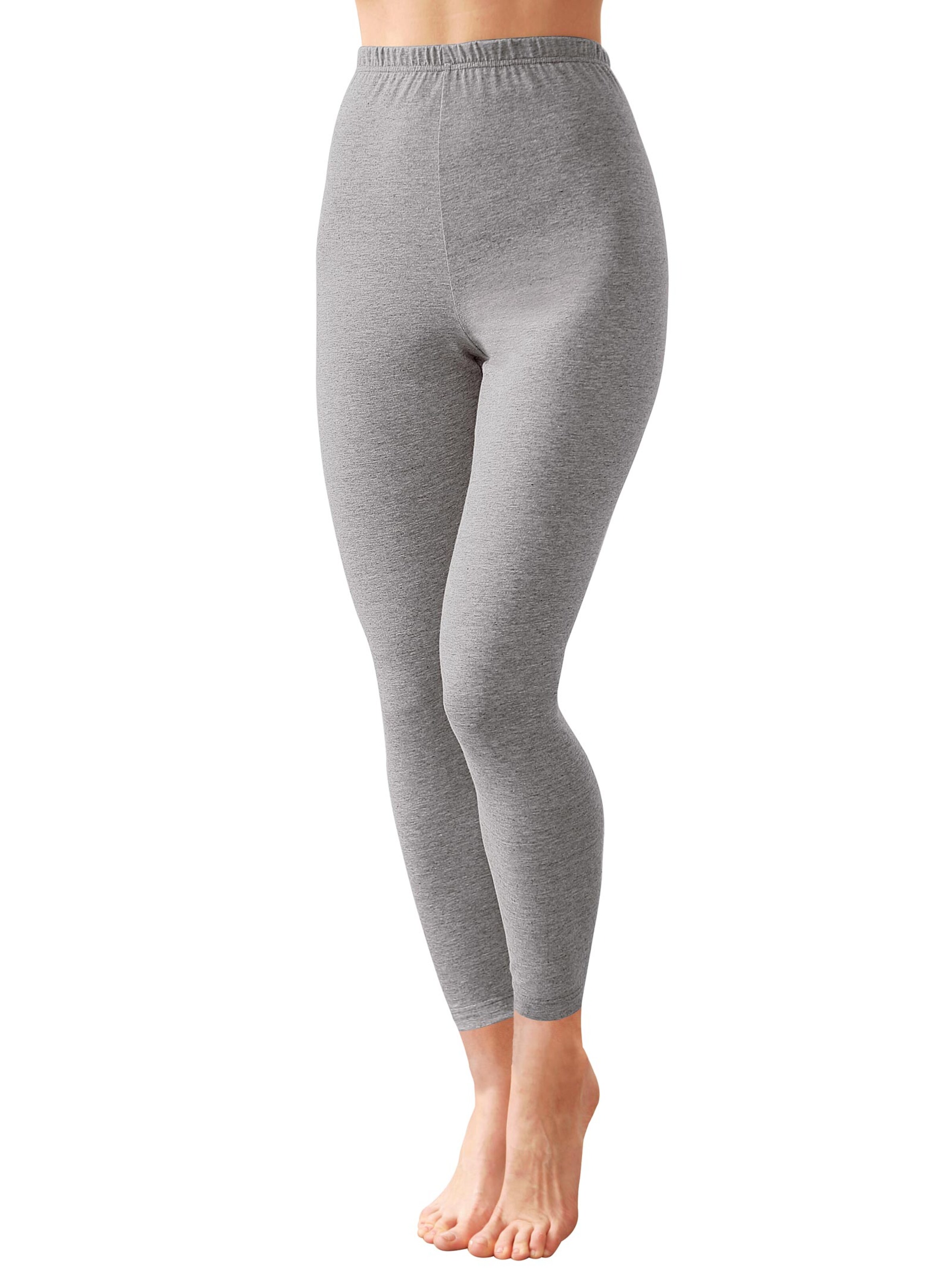 Leggings - grau-meliert