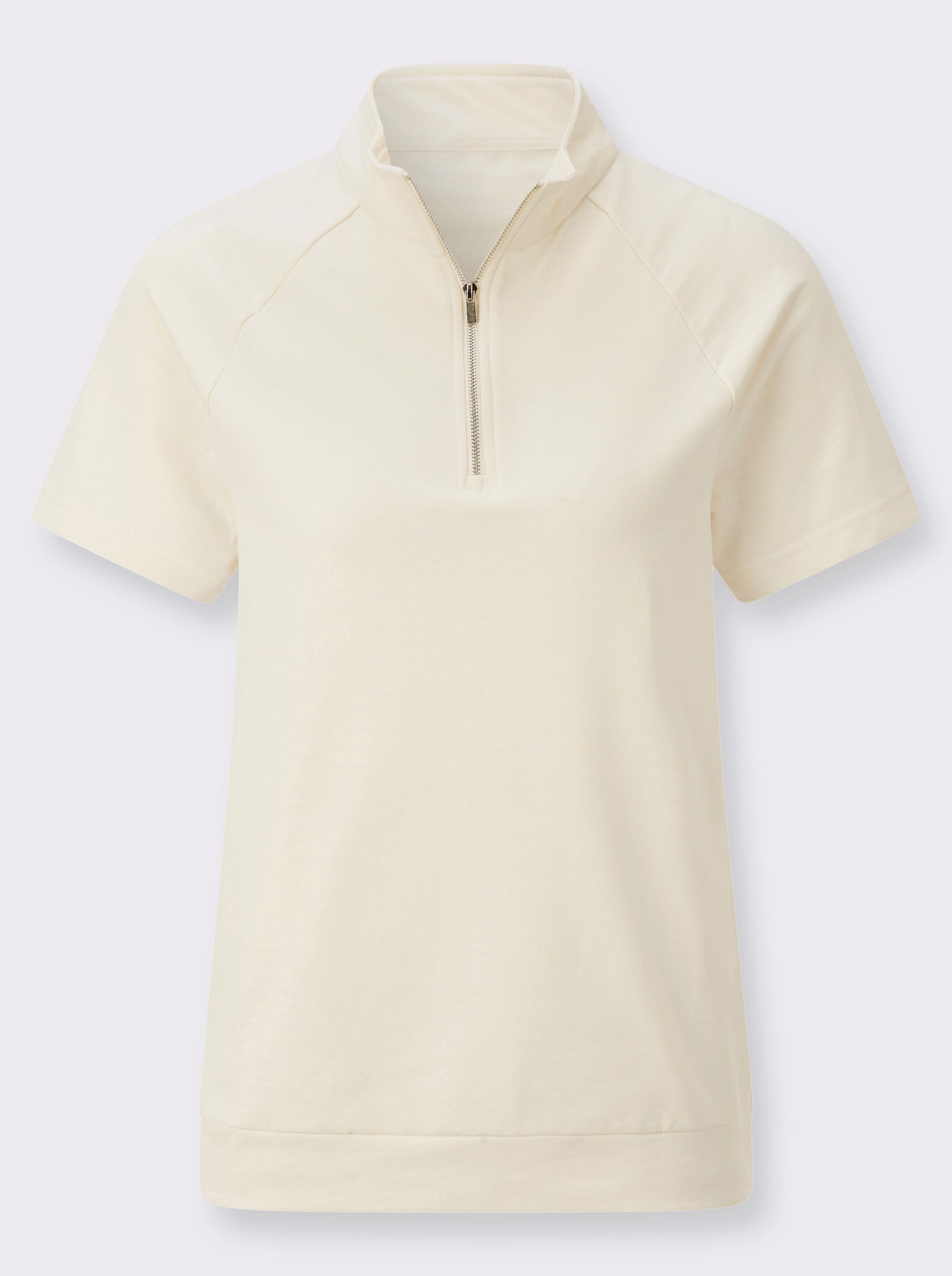 Sweatshirt mit überschnittenen Schultern - champagner