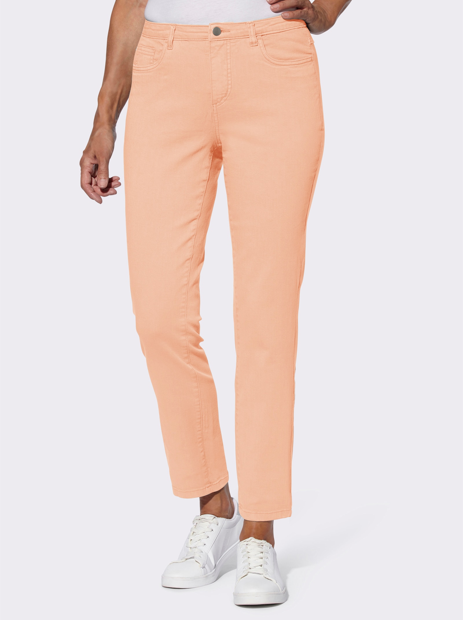 Jeans in knöchellanger Form - apricot