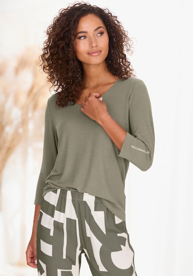 3/4-Arm-Shirt - grün