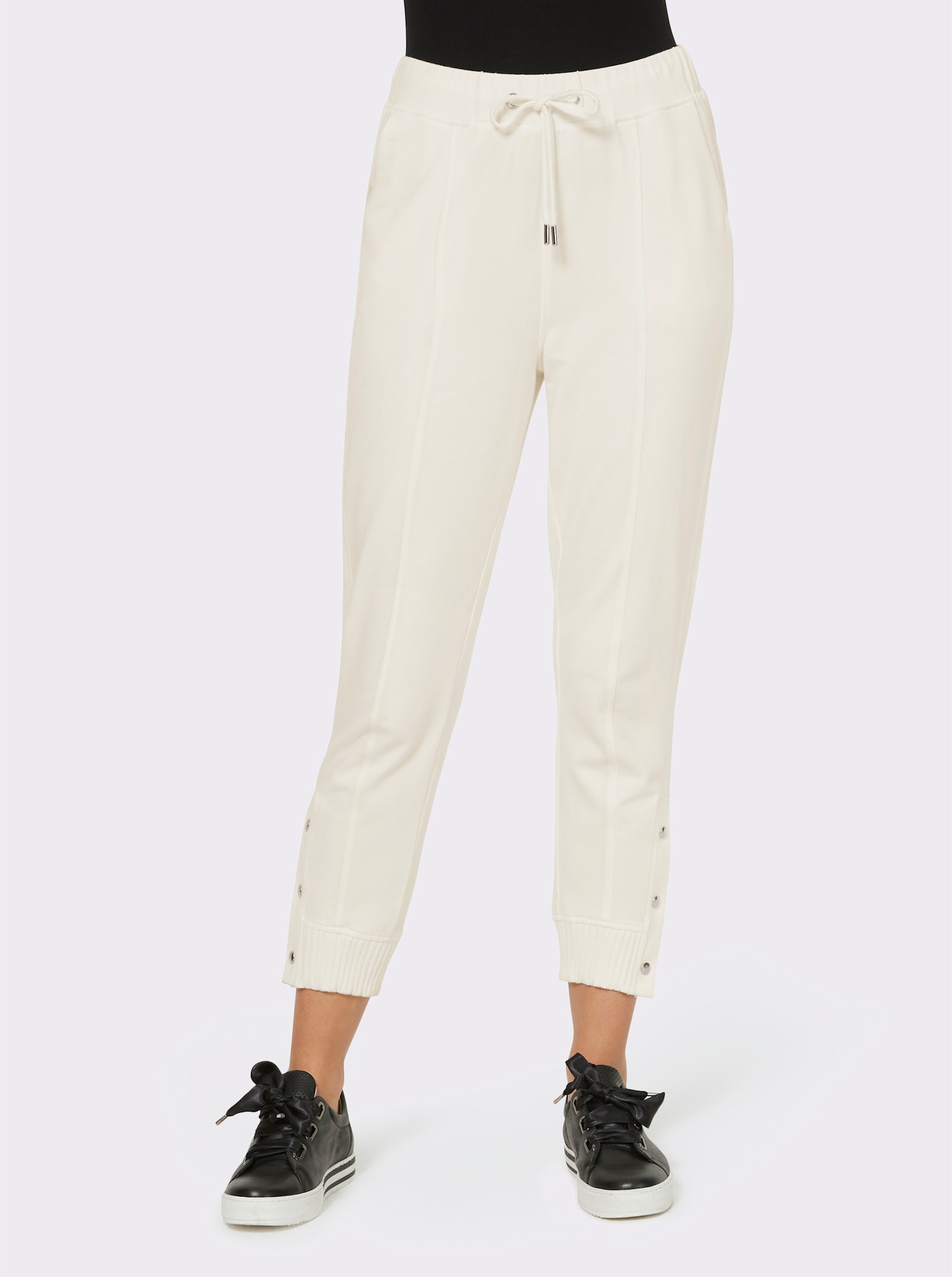 heine Jerseyhose in Karottenform - ecru