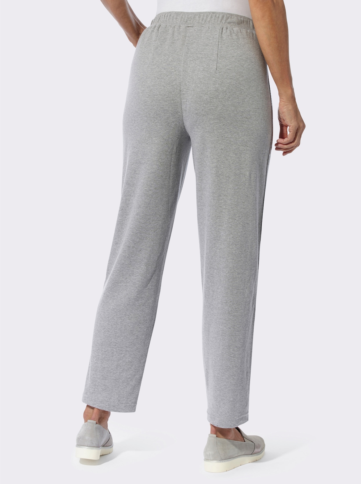 Sweatbroek - steengrijs/gemêleerd