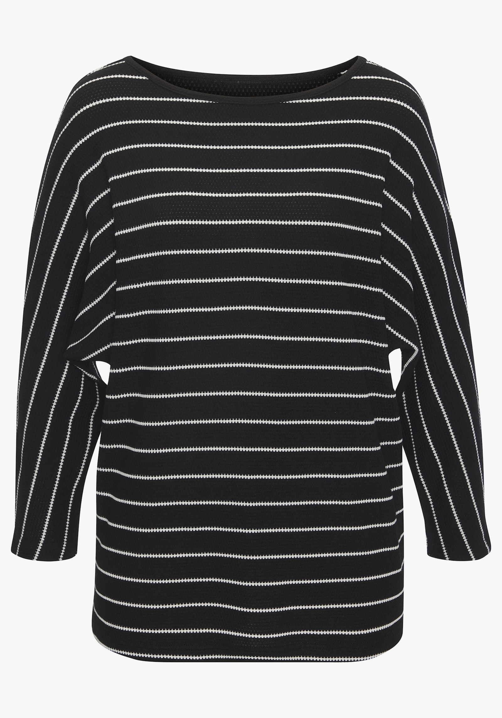 Vivance 3/4-Arm-Shirt - schwarz, weiß