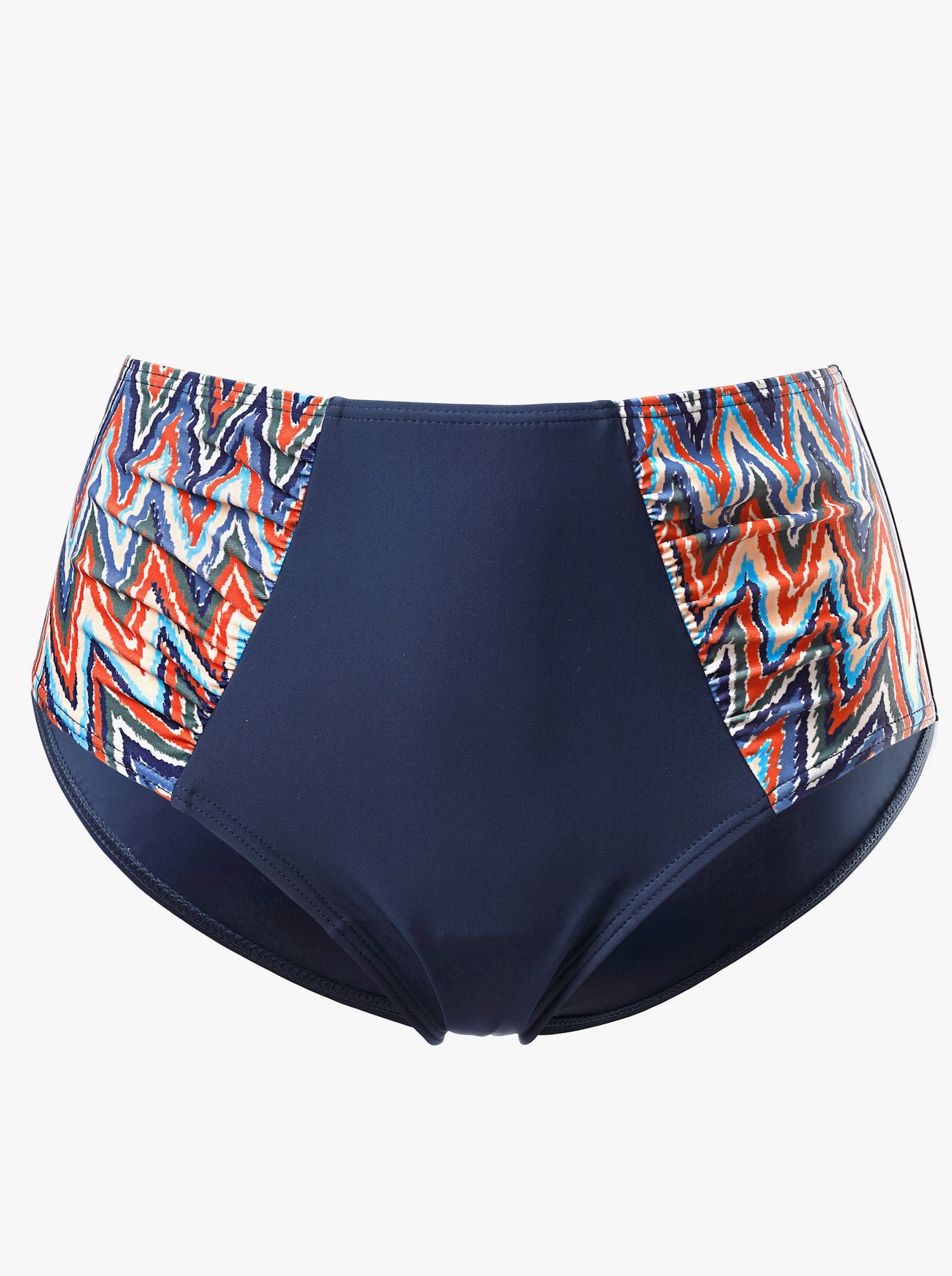 feel good Bikini-Slip mit Stretch-Anteil - marine-bunt-bedruckt