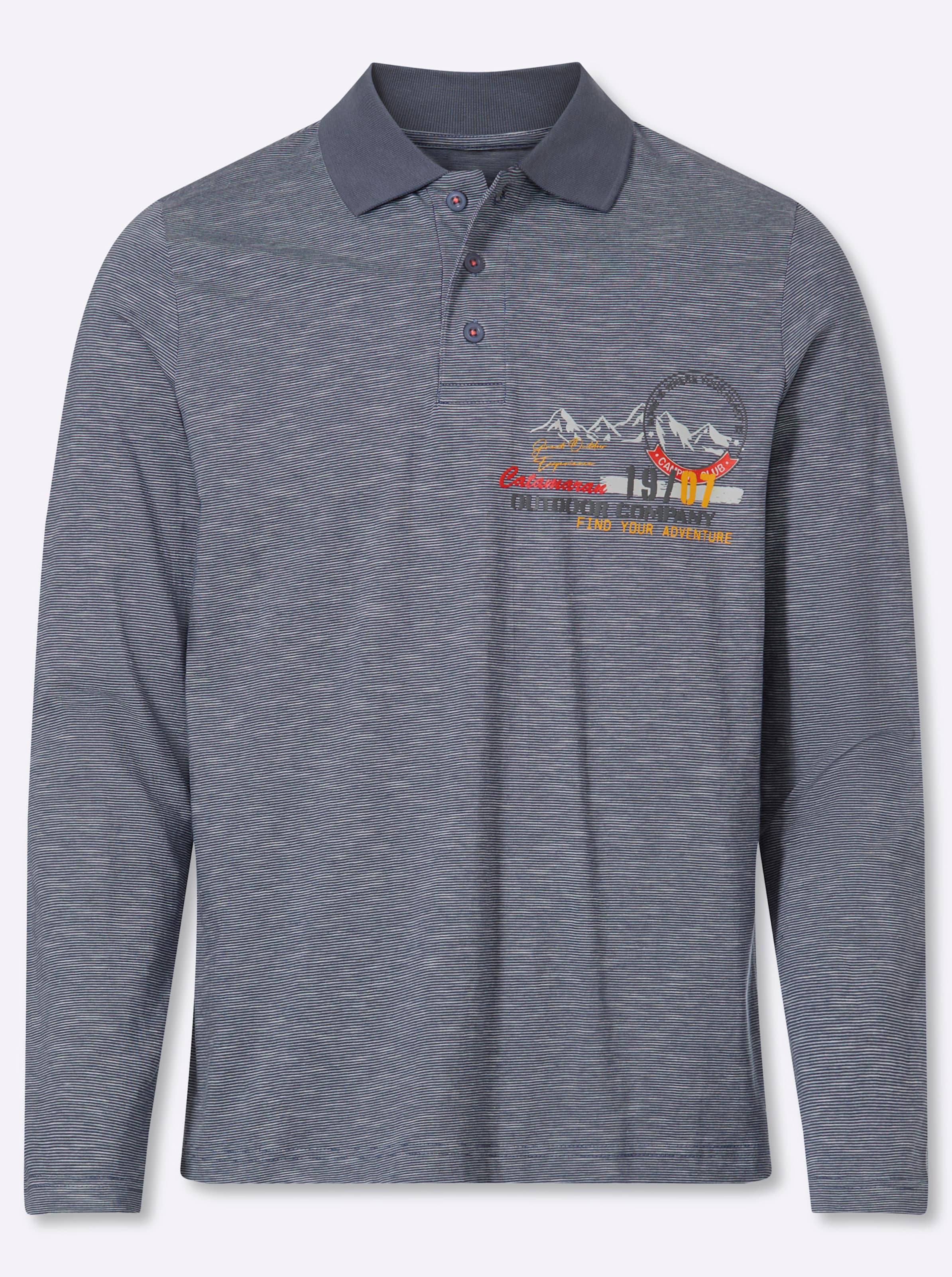 Thumbnail - Langarm-Poloshirt