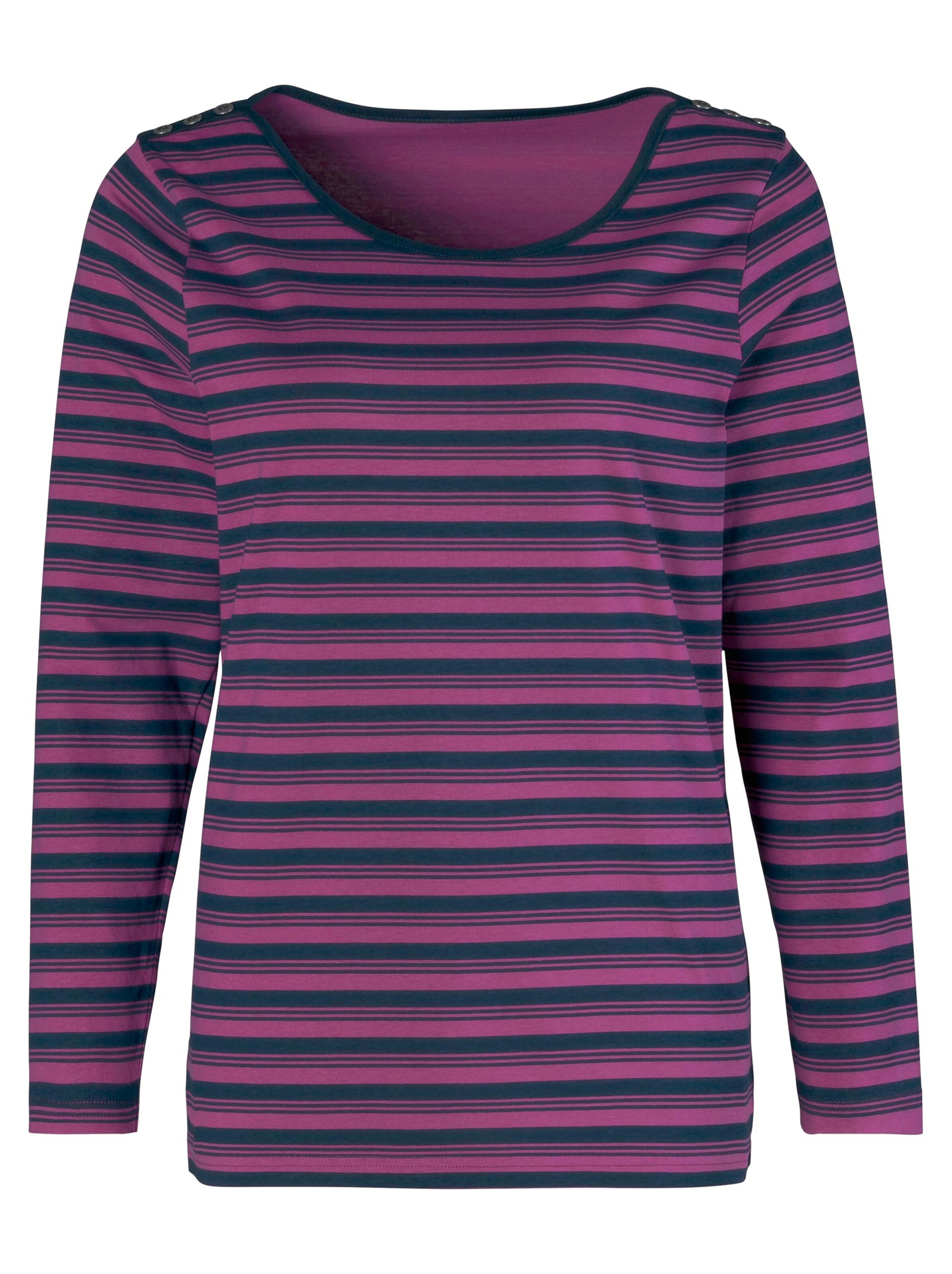 Shirt - lila-geringelt